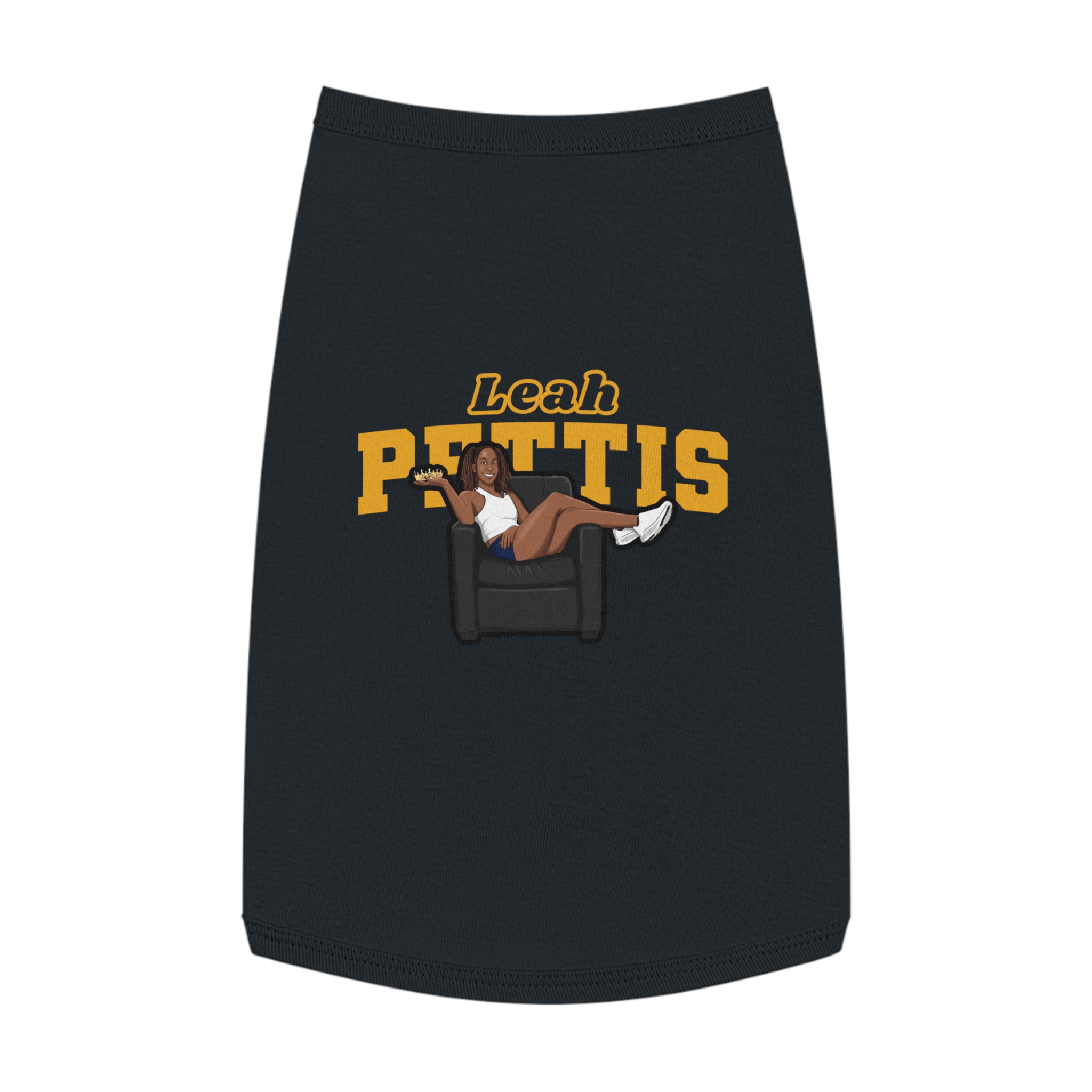 Pet Tank Top — character_name_arch in Black