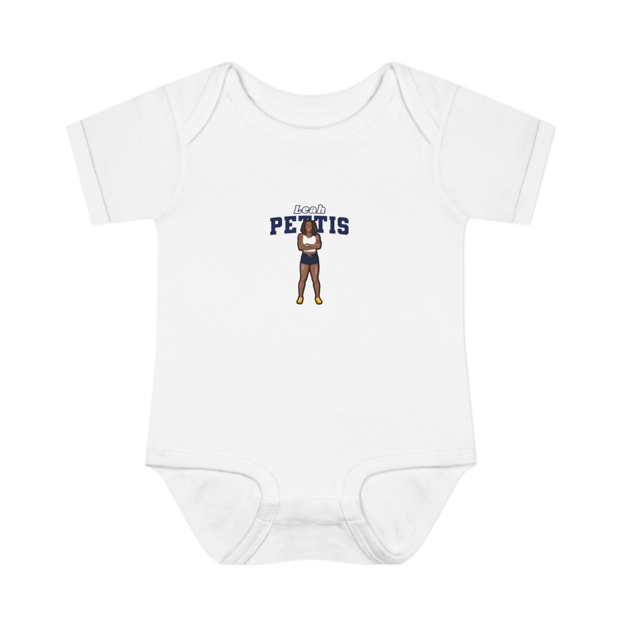 Baby Onesie — character_name_arch in White