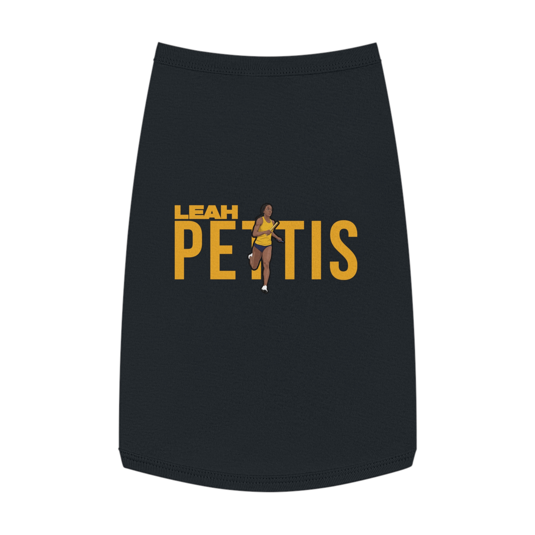 Pet Tank Top — character_player_name in Black
