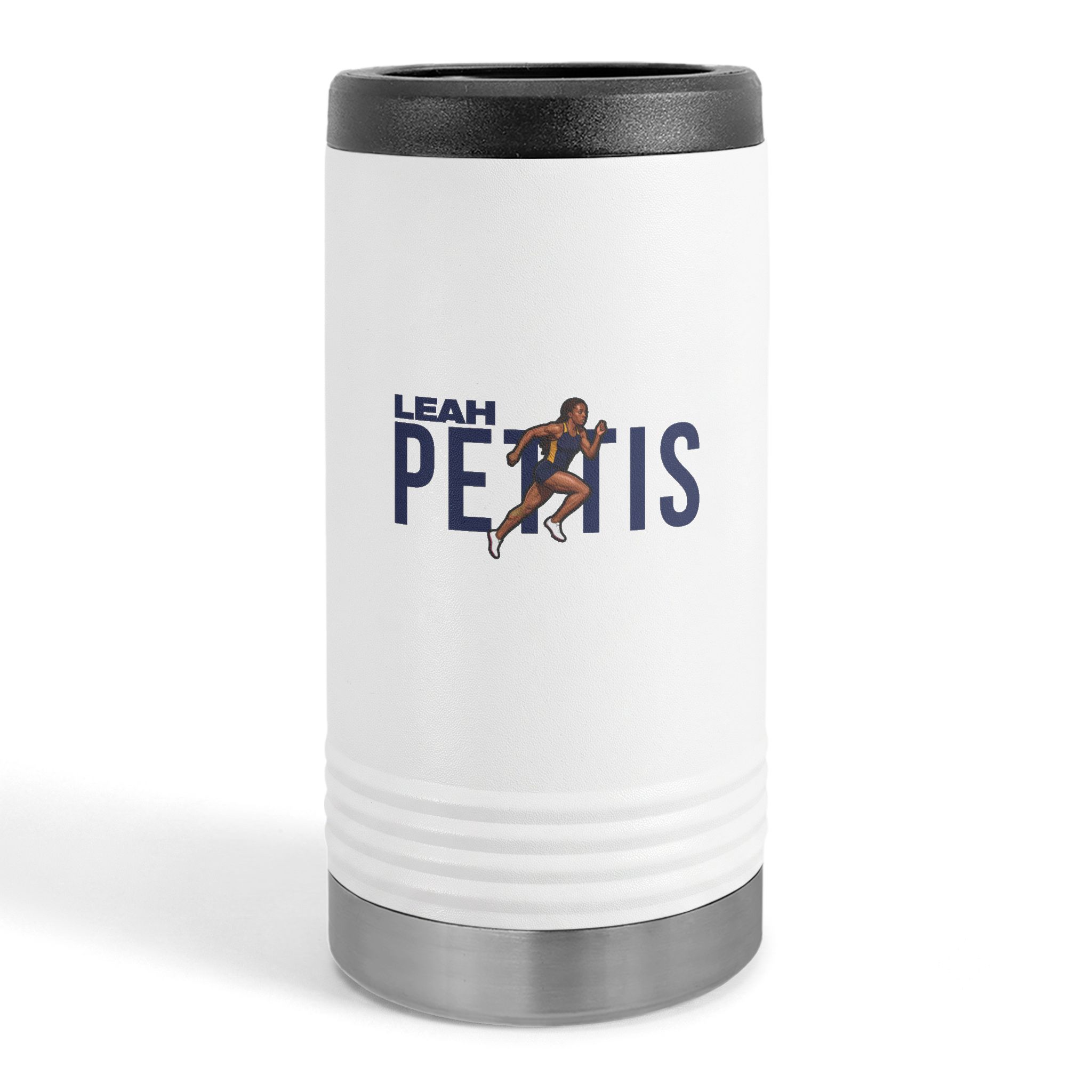 Slim Stainless Can Cooler — character_player_name in White