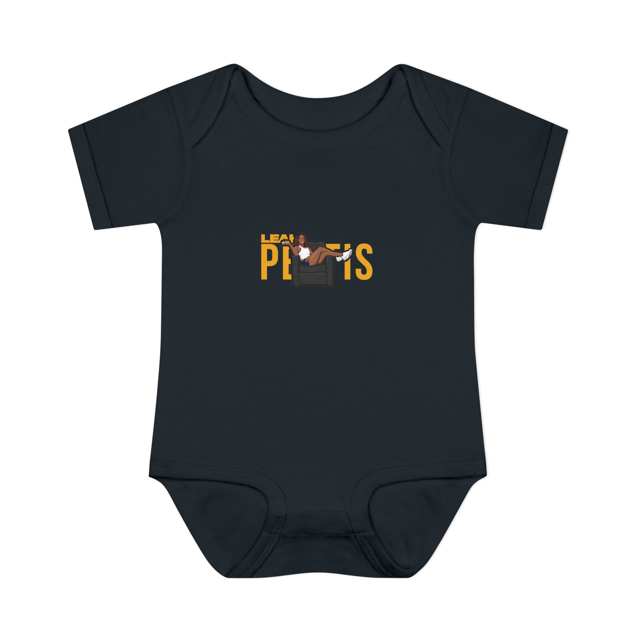 Baby Onesie — character_player_name in Black