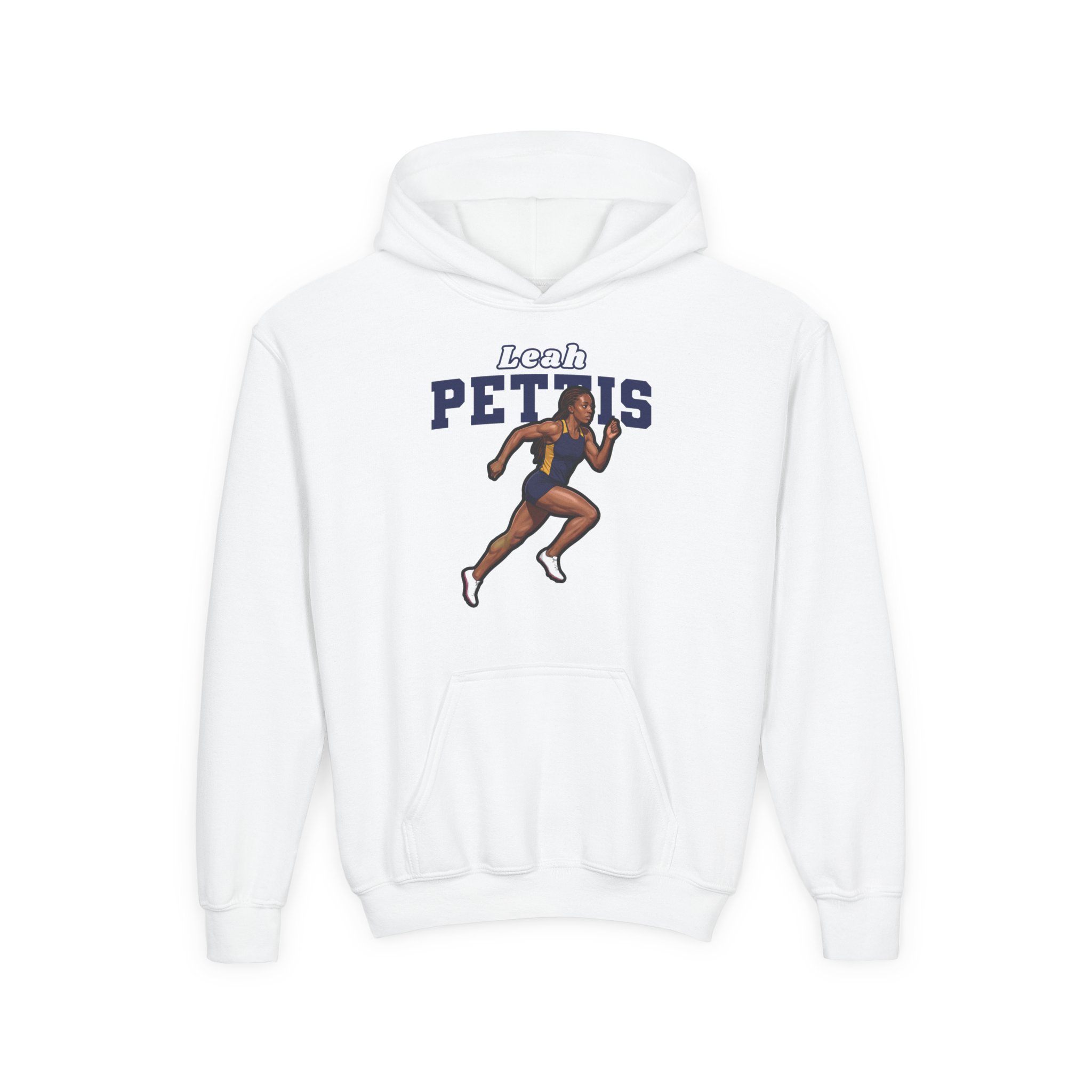 Youth Hoodie — character_name_arch in White