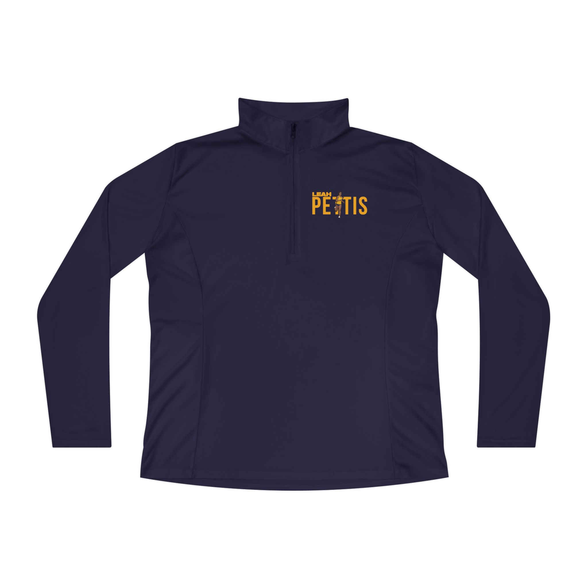Women's Q-Zip Pullover — character_player_name in Navy