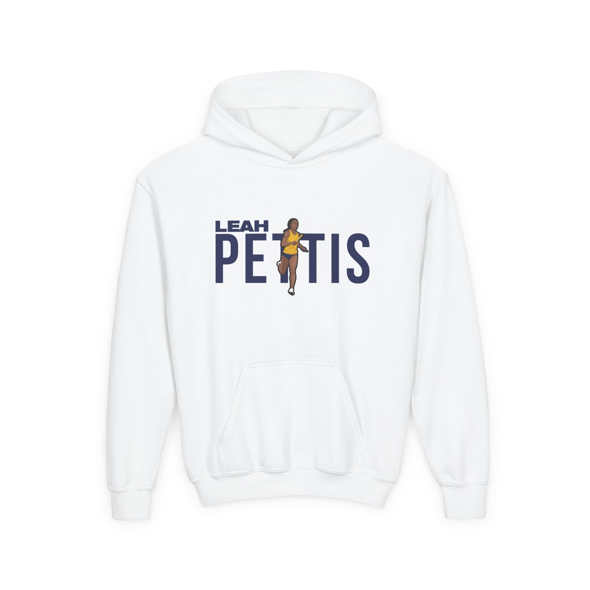 Youth Hoodie — character_player_name in White