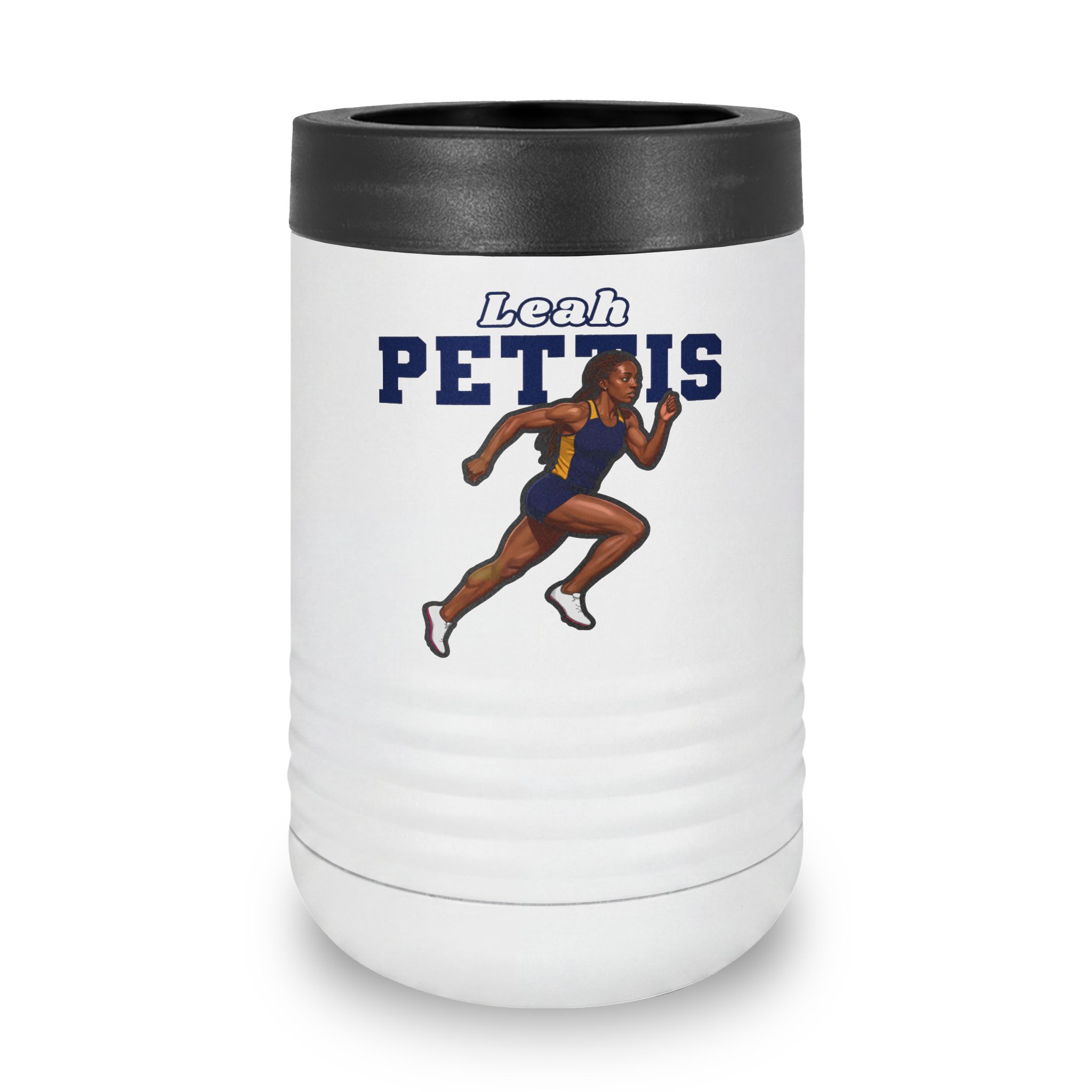 Stainless Can Cooler — character_name_arch in White