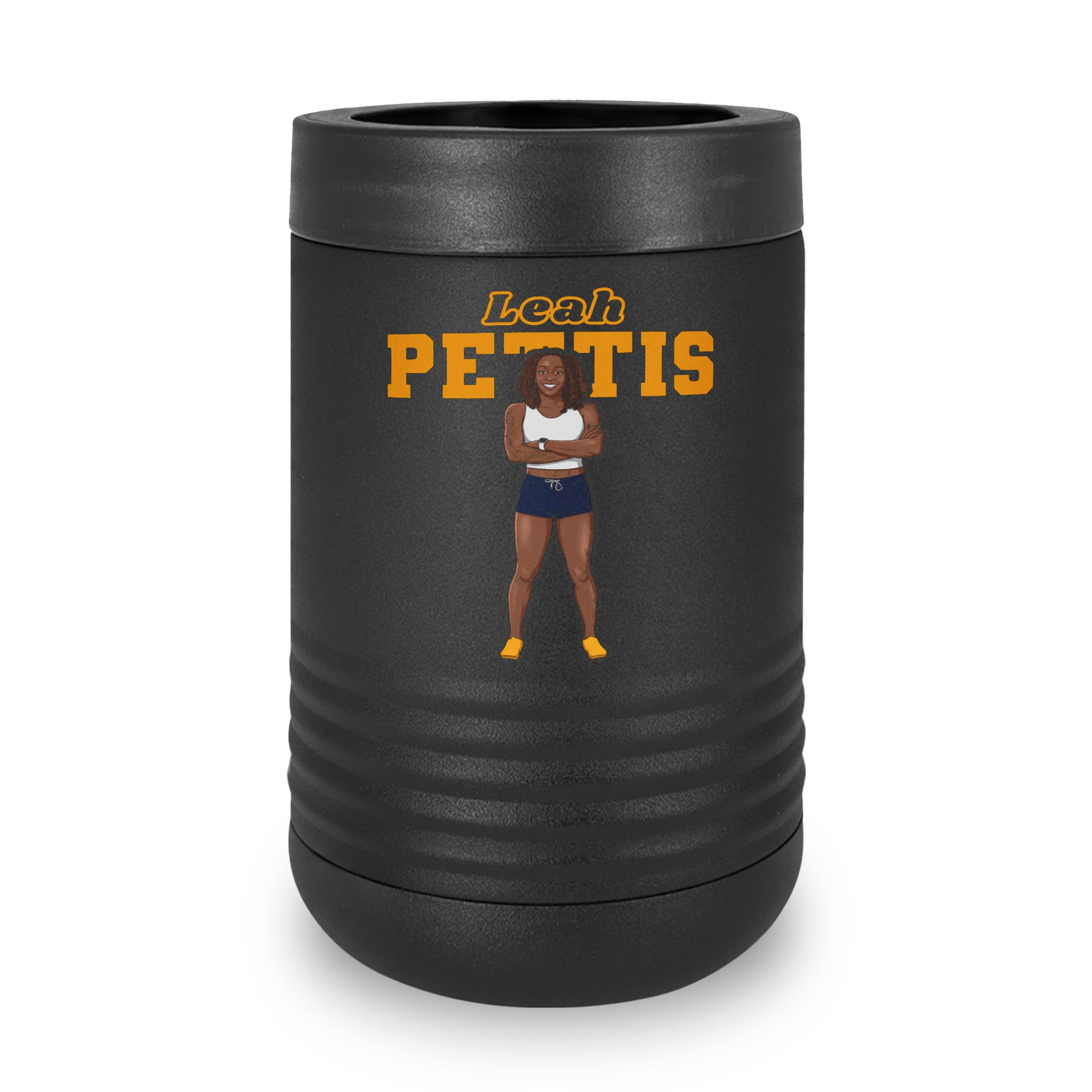 Stainless Can Cooler — character_name_arch in Black