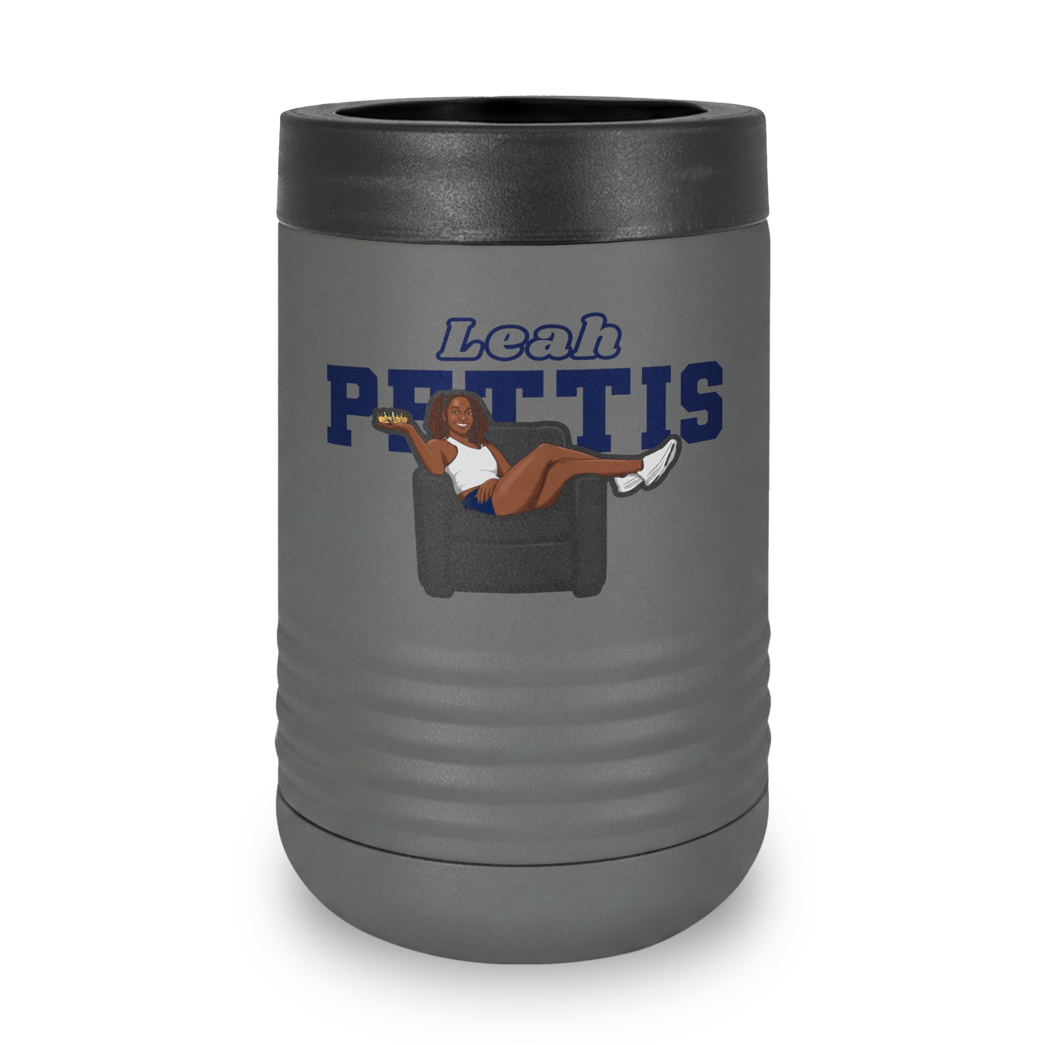 Stainless Can Cooler — character_name_arch in Grey