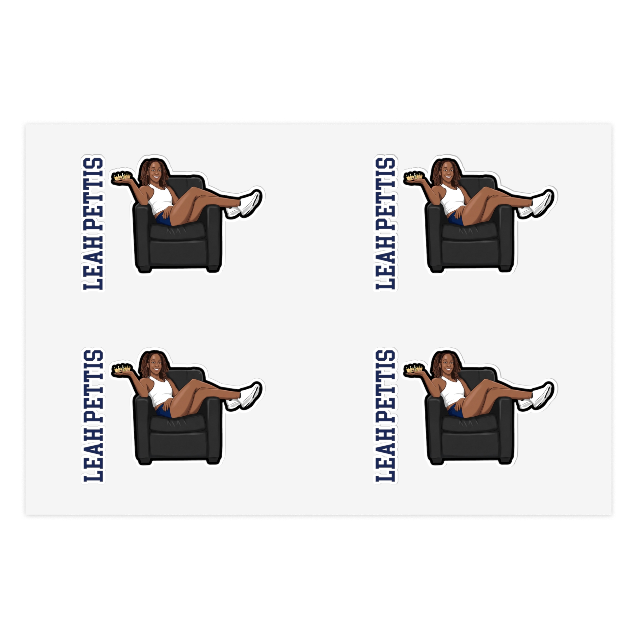 Sticker Sheet — character_name_vertical in Classic