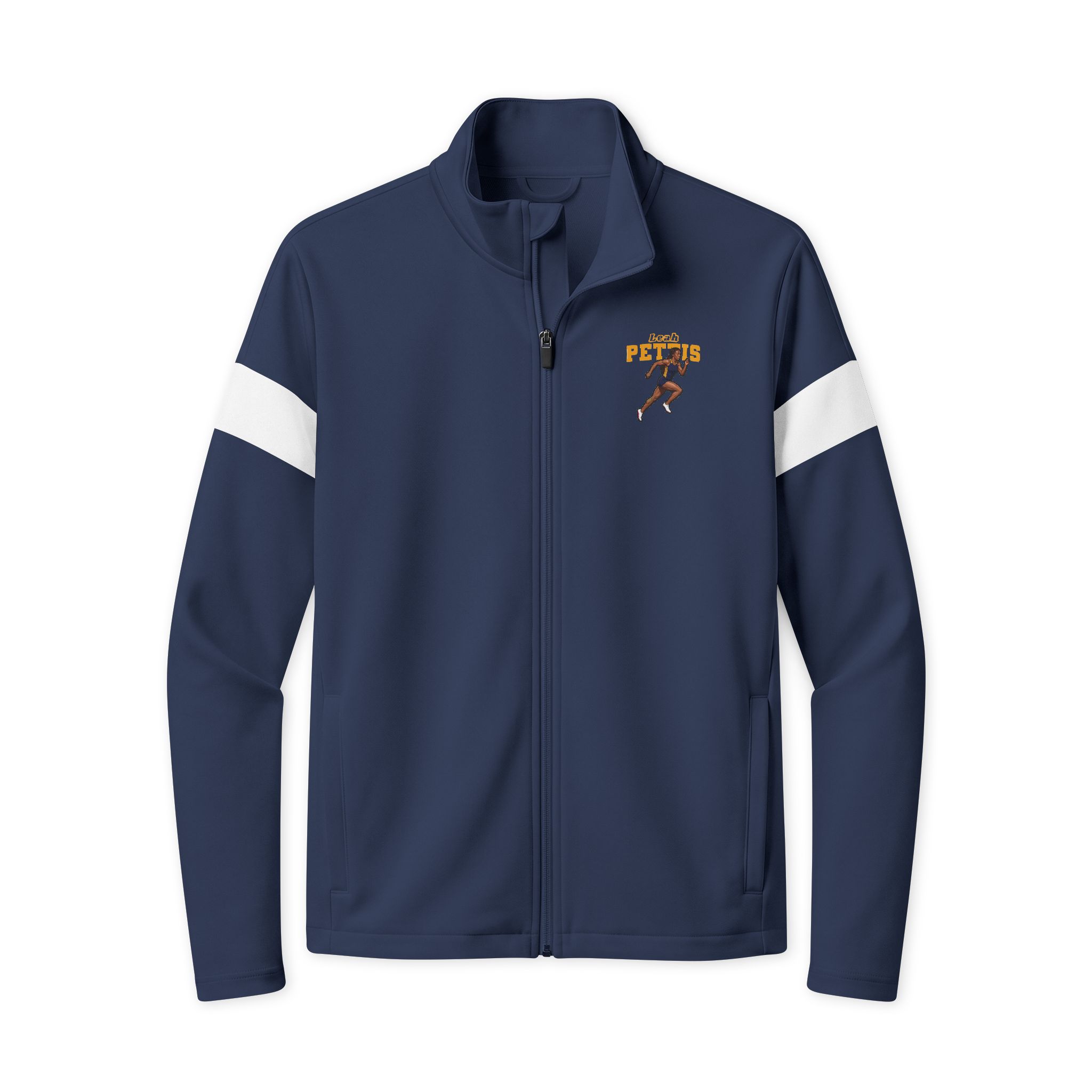 Travel Full-Zip Jacket — character_name_arch in True Navy/ White