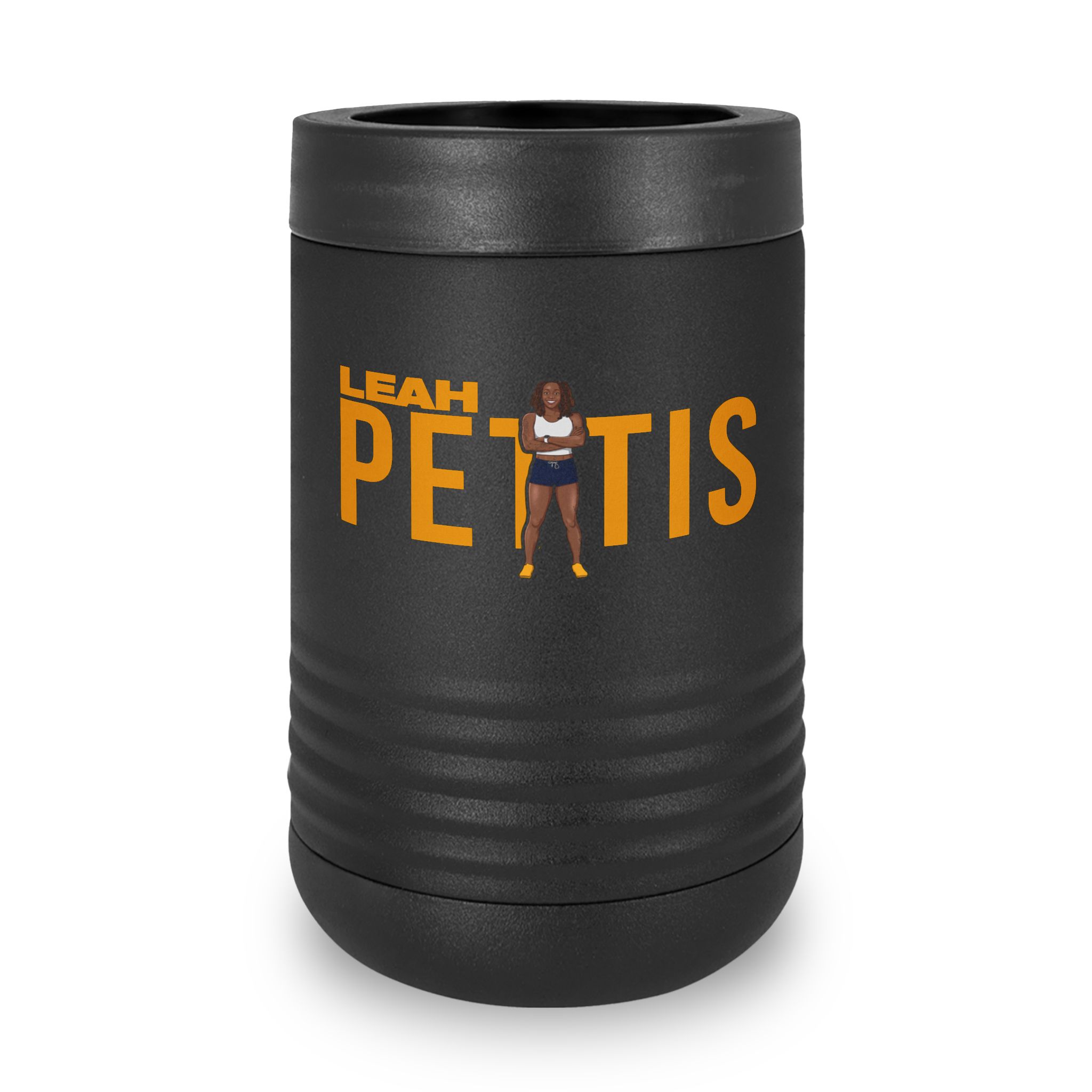 Stainless Can Cooler — character_player_name in Black