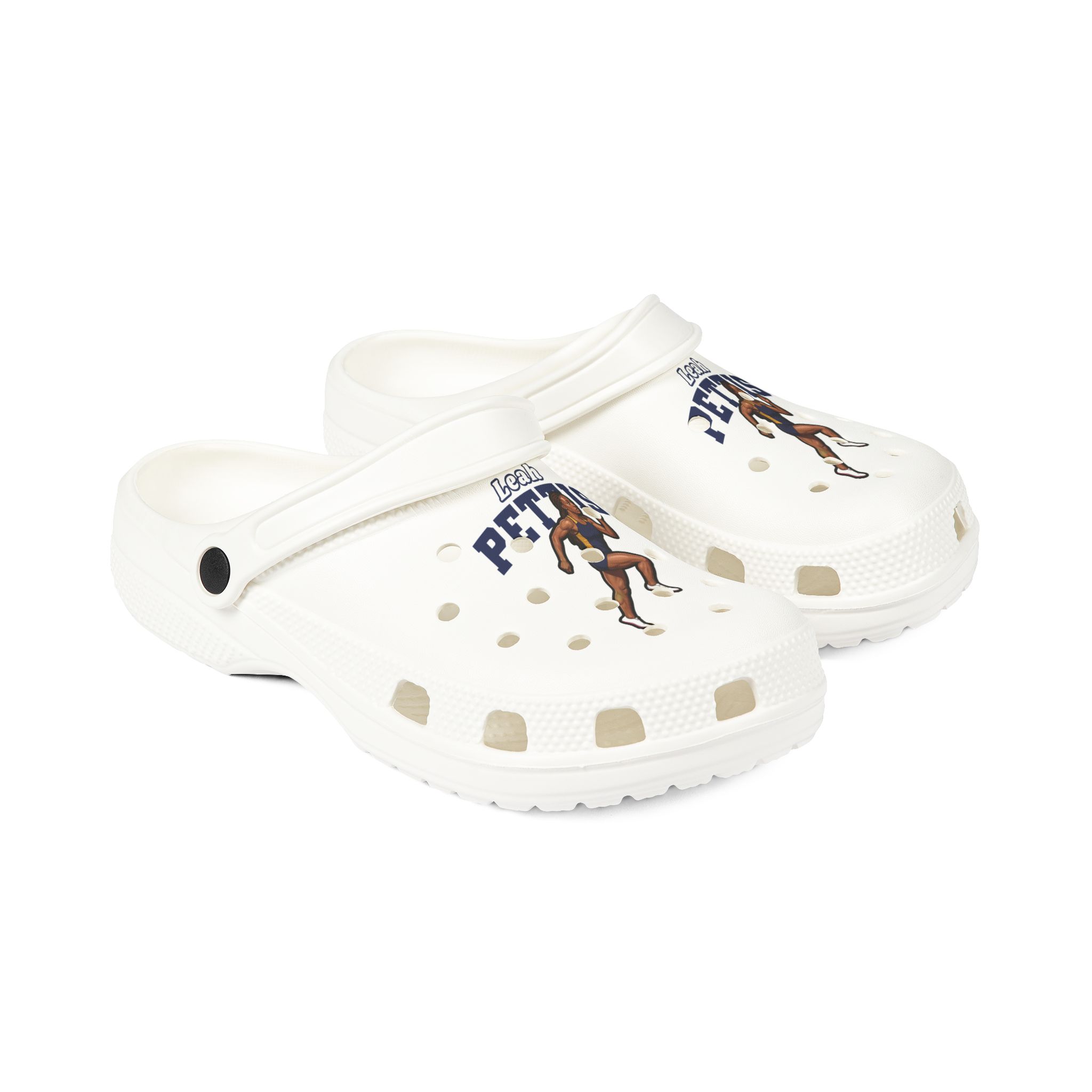 Rubber Clogs — character_name_arch in White