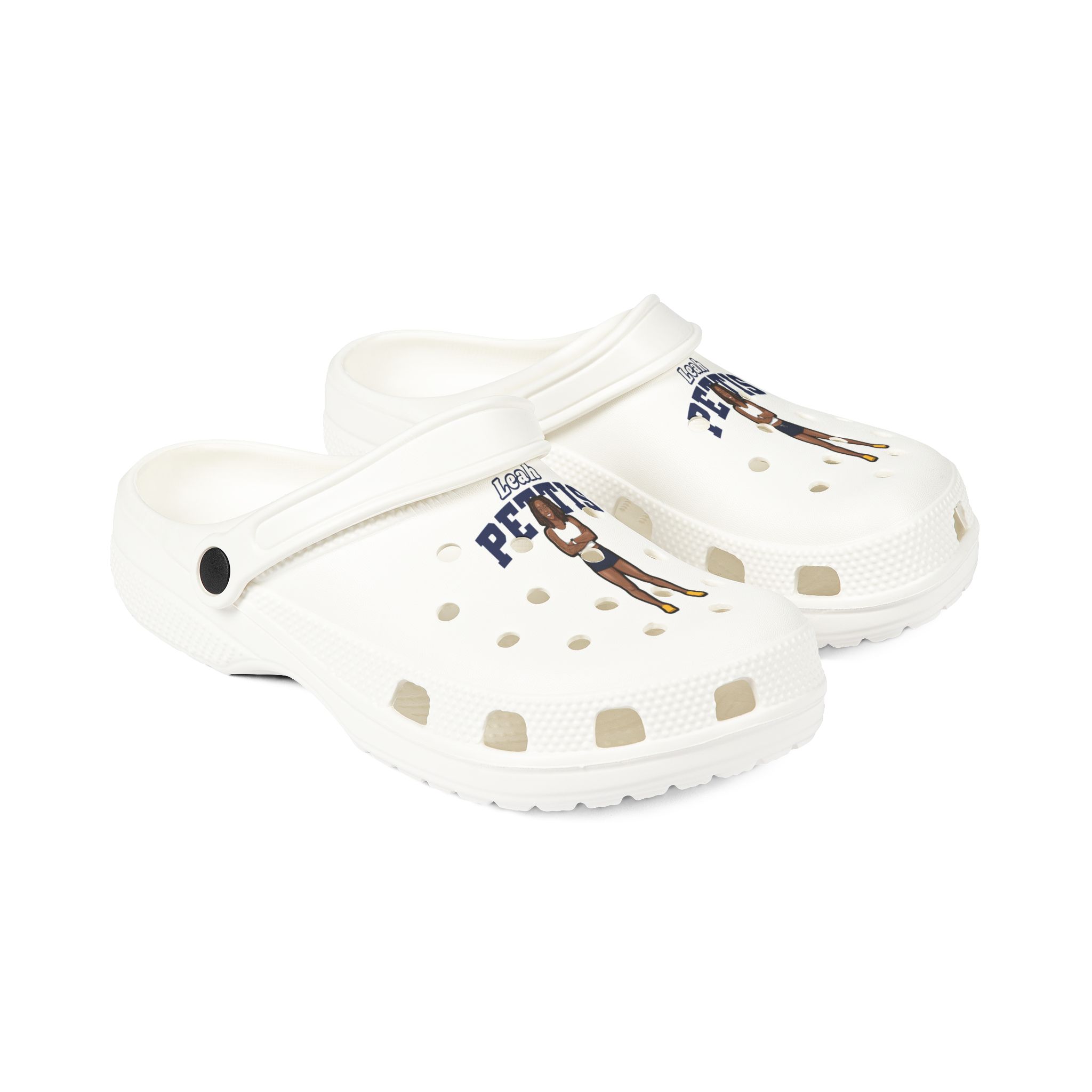 Rubber Clogs — character_name_arch in White