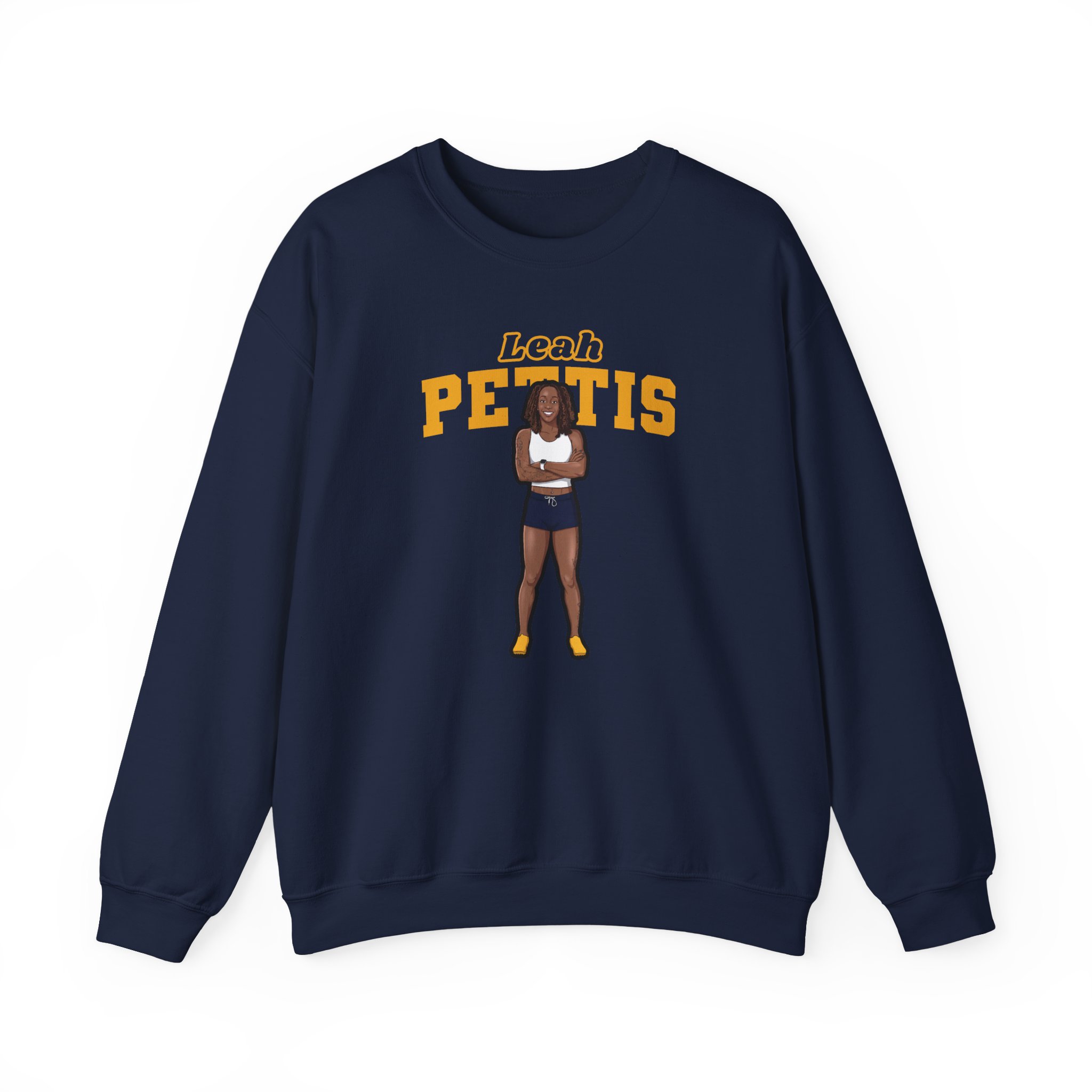 Crewneck Sweatshirt — character_name_arch in Navy
