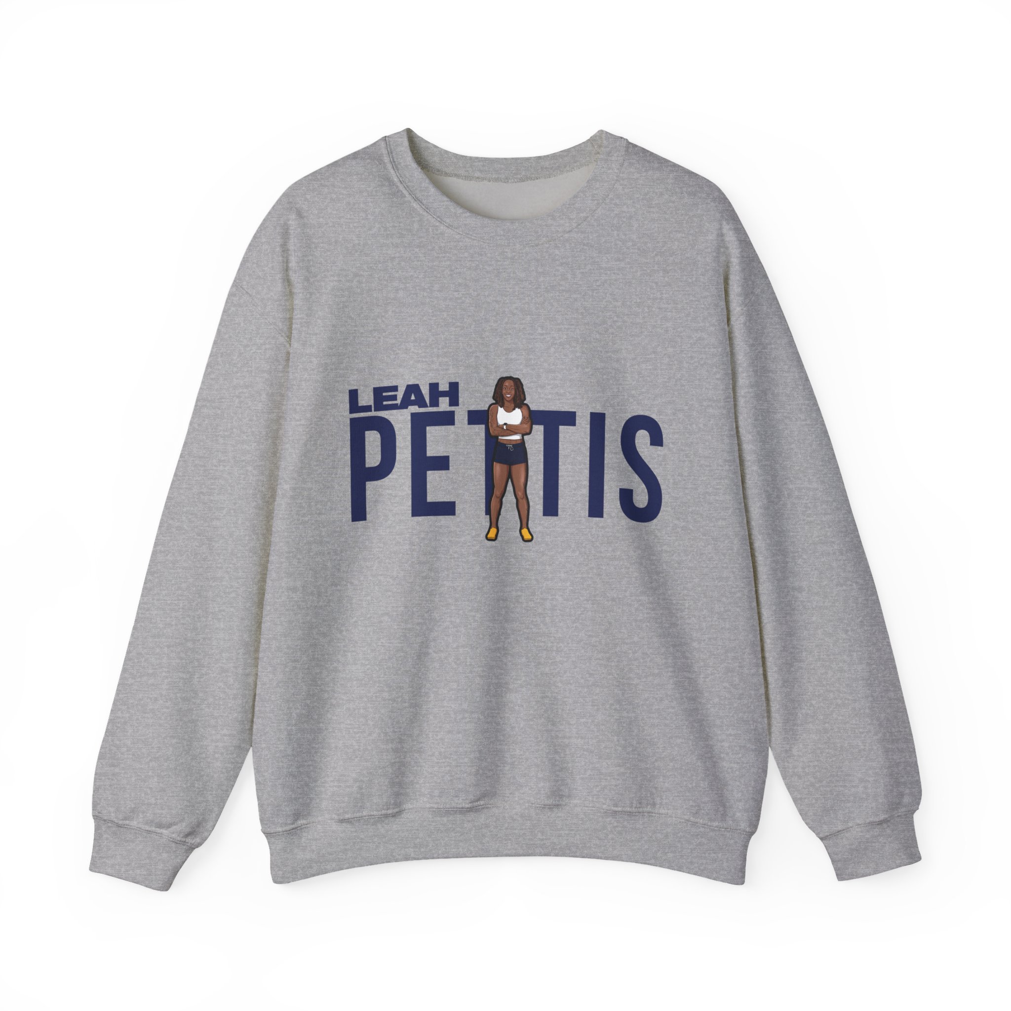 Crewneck Sweatshirt — character_player_name in Grey