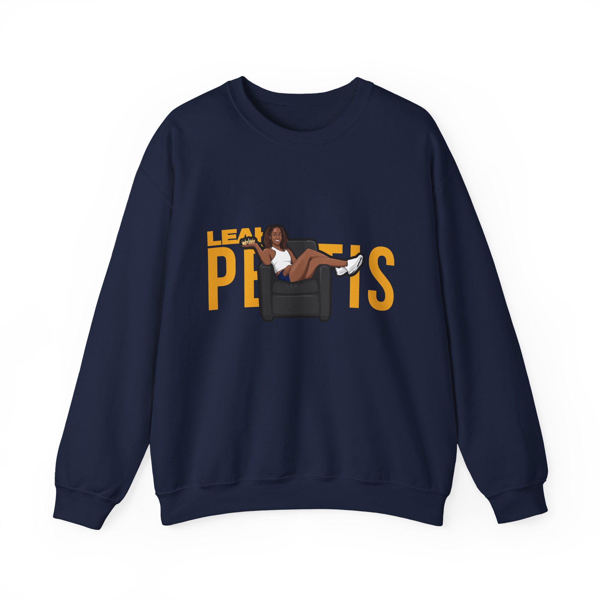 Crewneck Sweatshirt — character_player_name in Navy