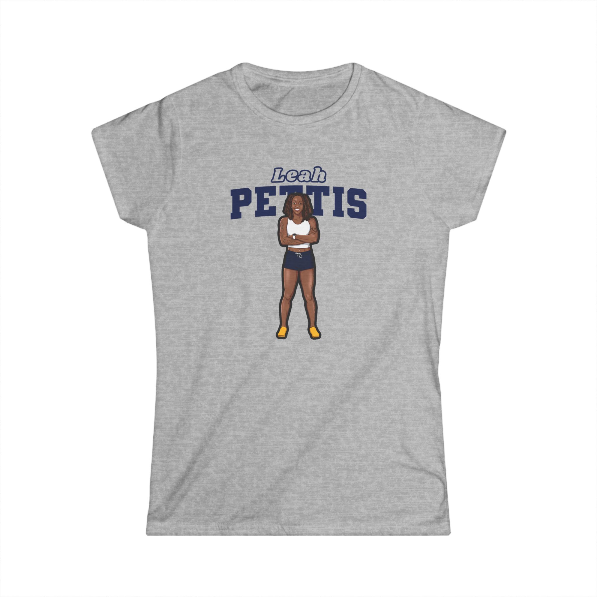 Women's Softstyle Tee — character_name_arch in Grey