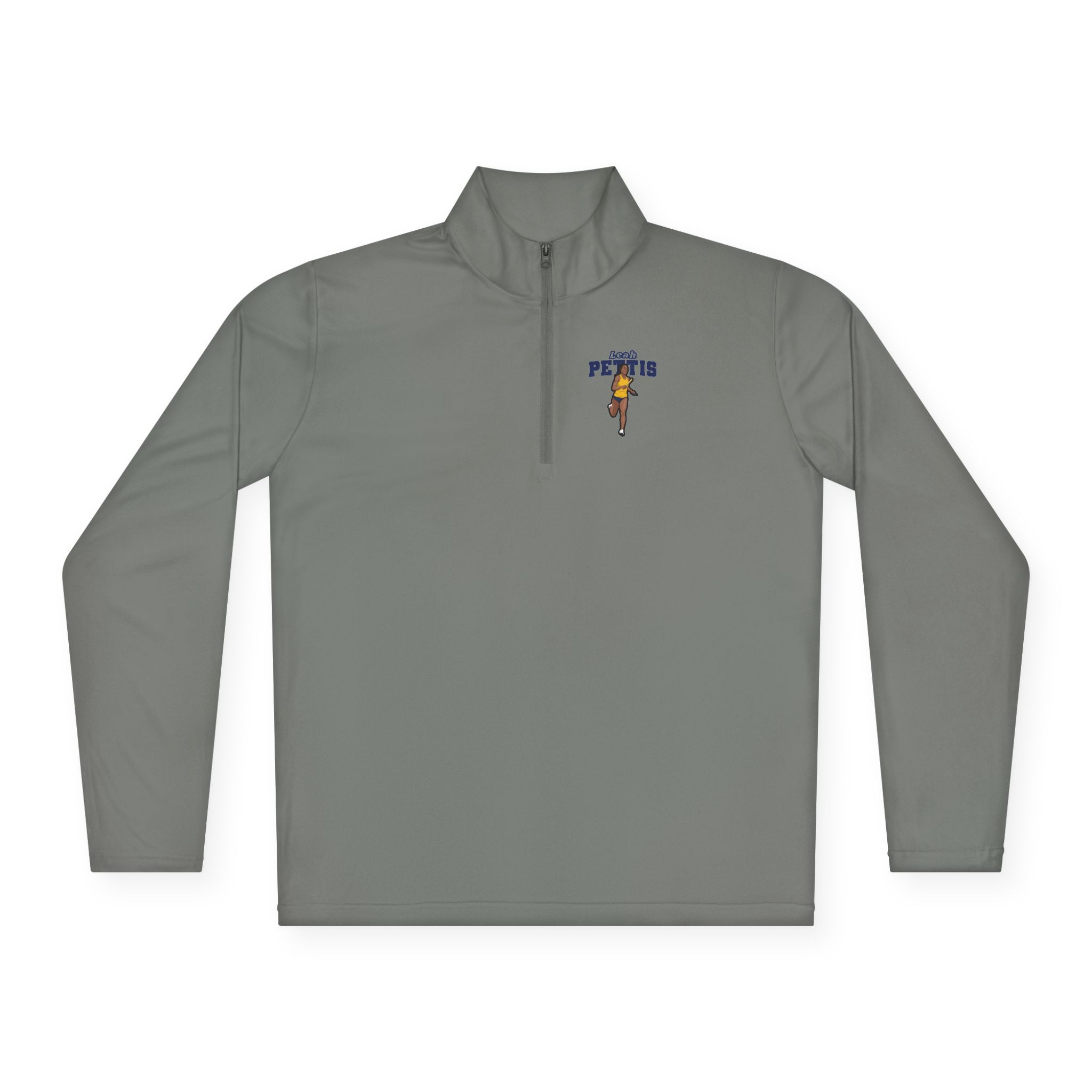 Q-Zip Pullover — character_name_arch in Grey