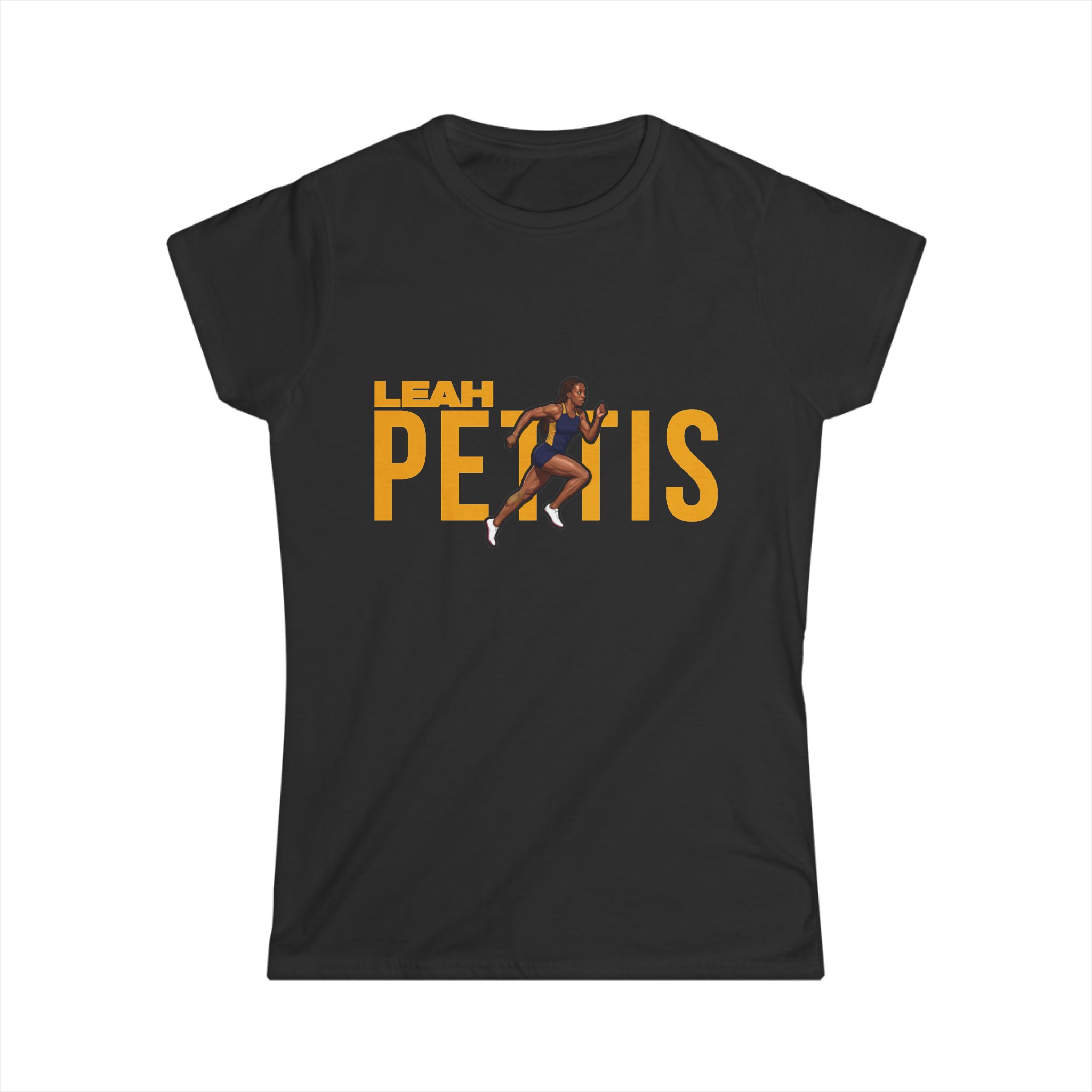 Women's Softstyle Tee — character_player_name in Black