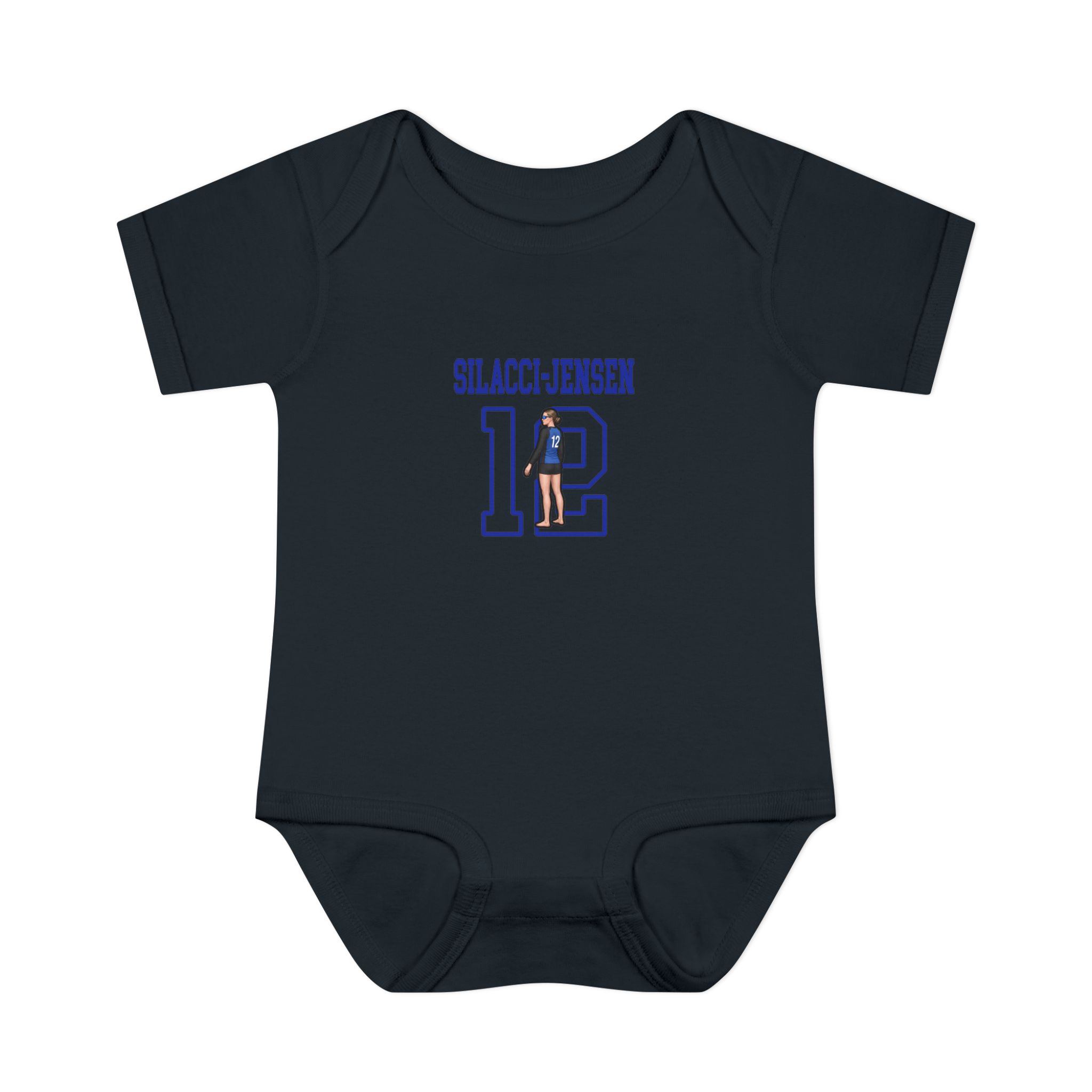 Baby Onesie — character_shirsey in Black