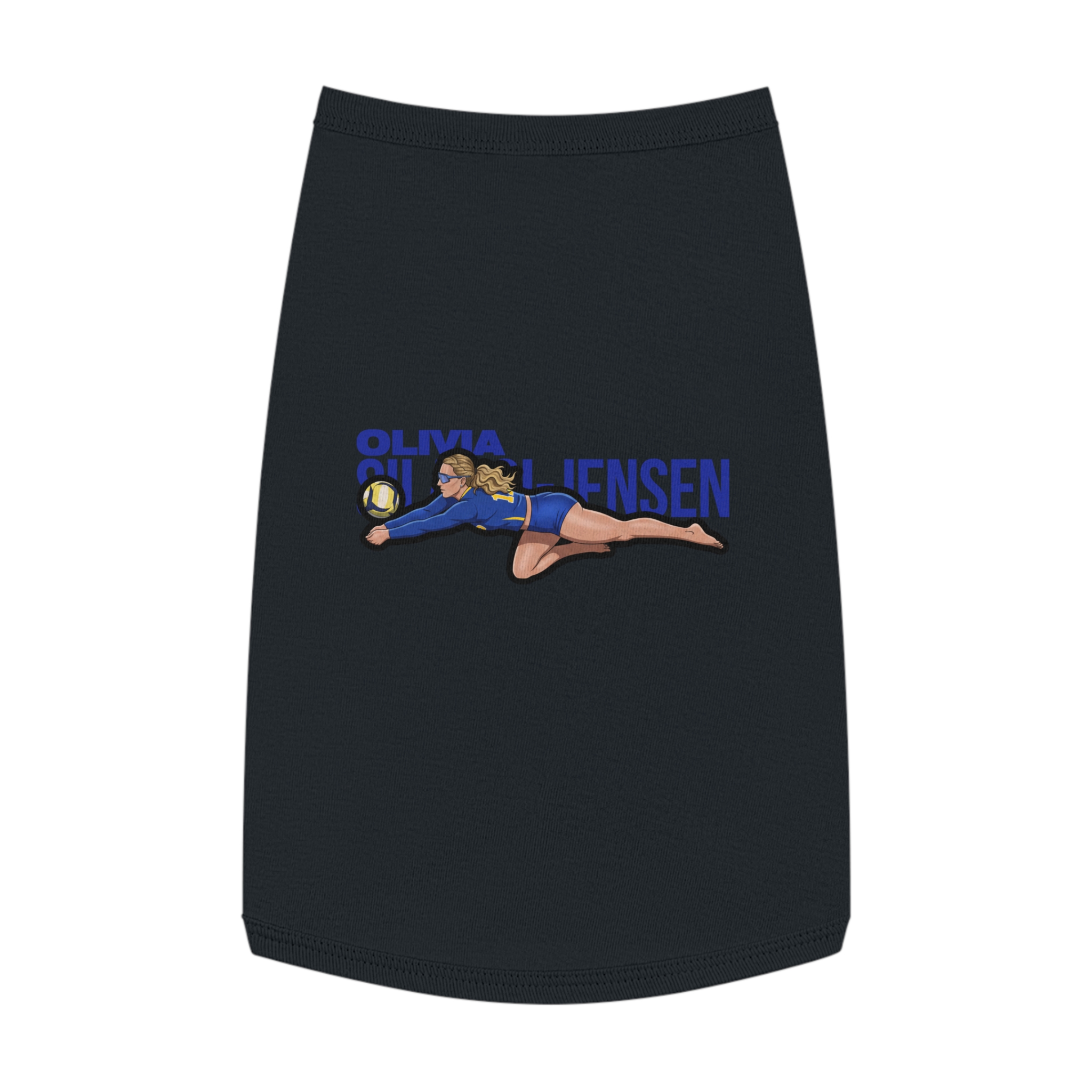 Pet Tank Top — character_player_name in Black