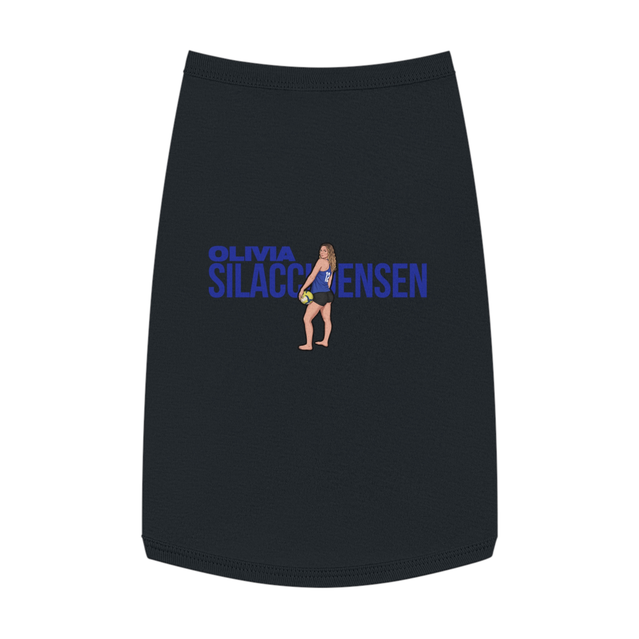 Pet Tank Top — character_player_name in White