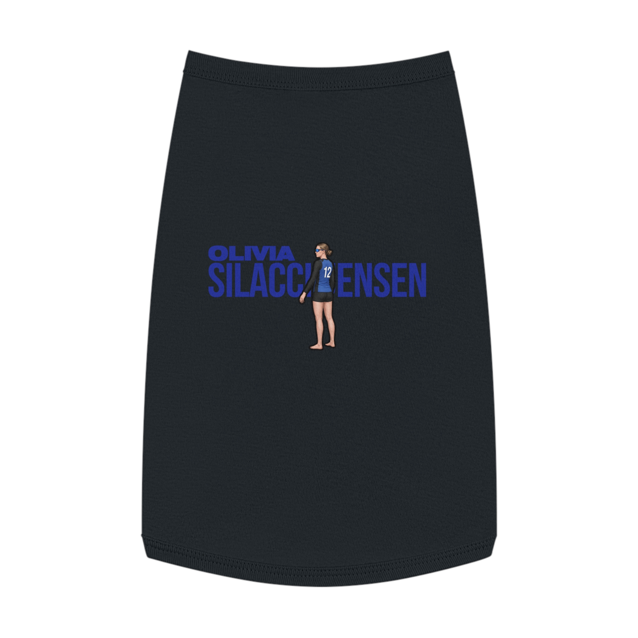 Pet Tank Top — character_player_name in Black