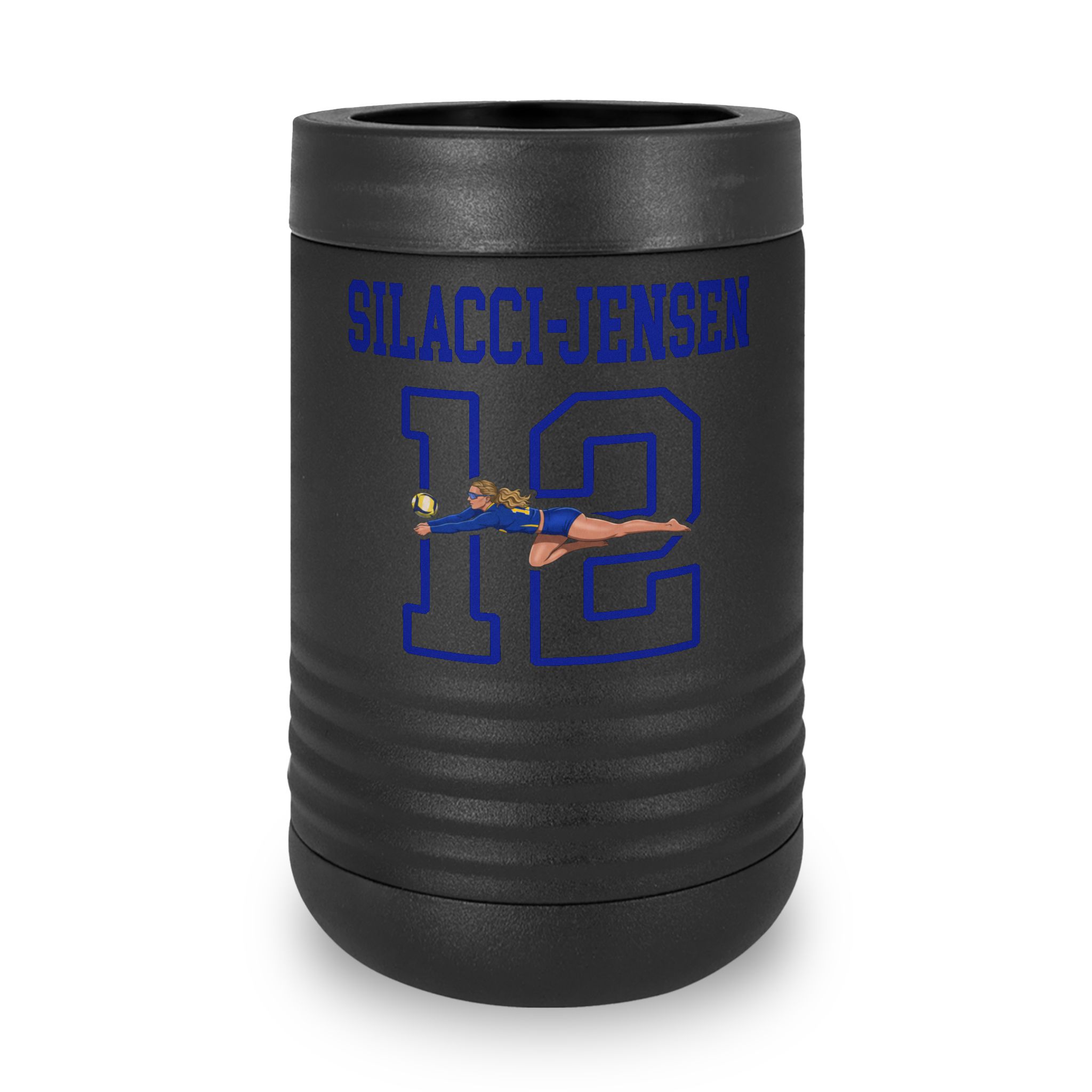 Stainless Can Cooler — character_shirsey in Black