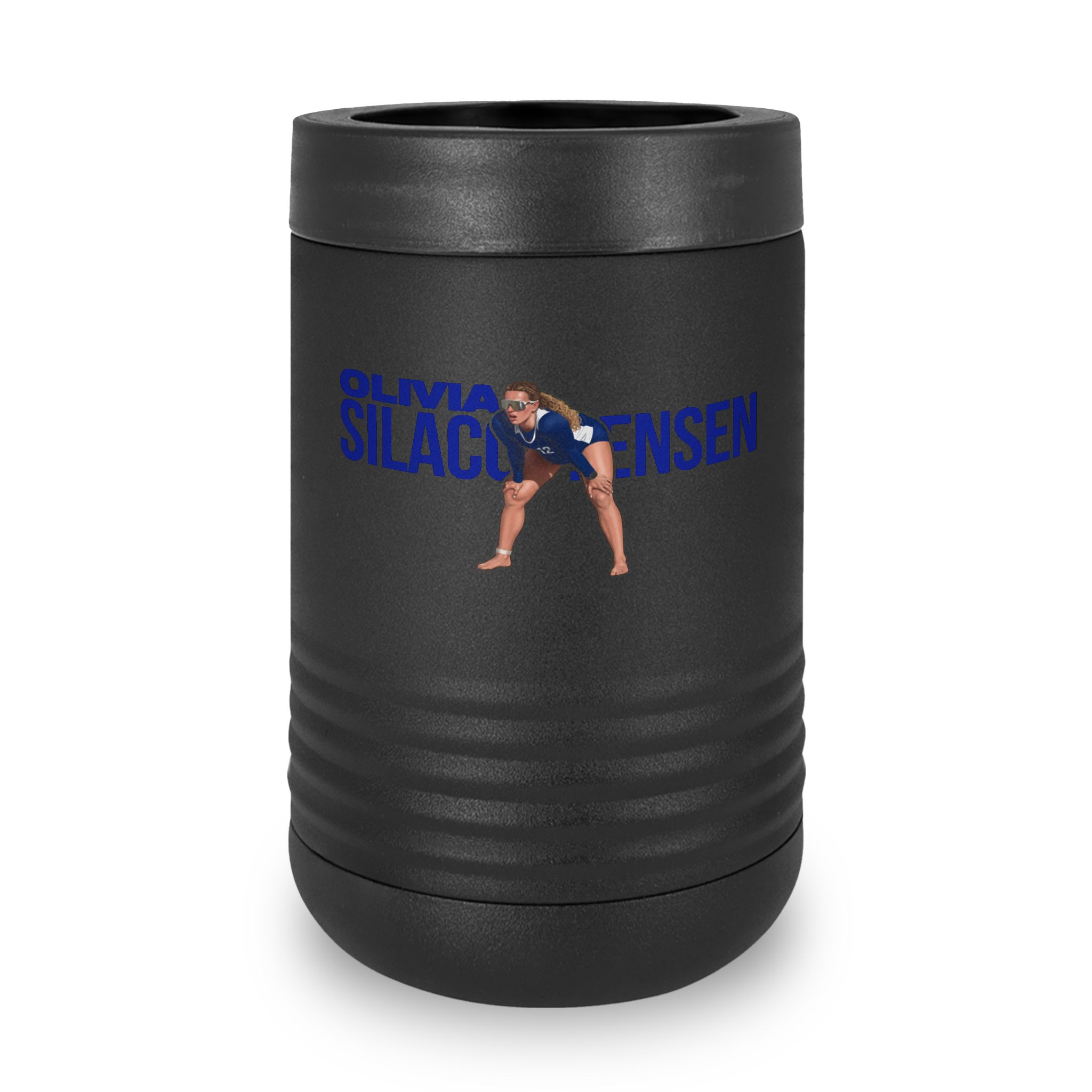 Stainless Can Cooler — character_player_name in Black
