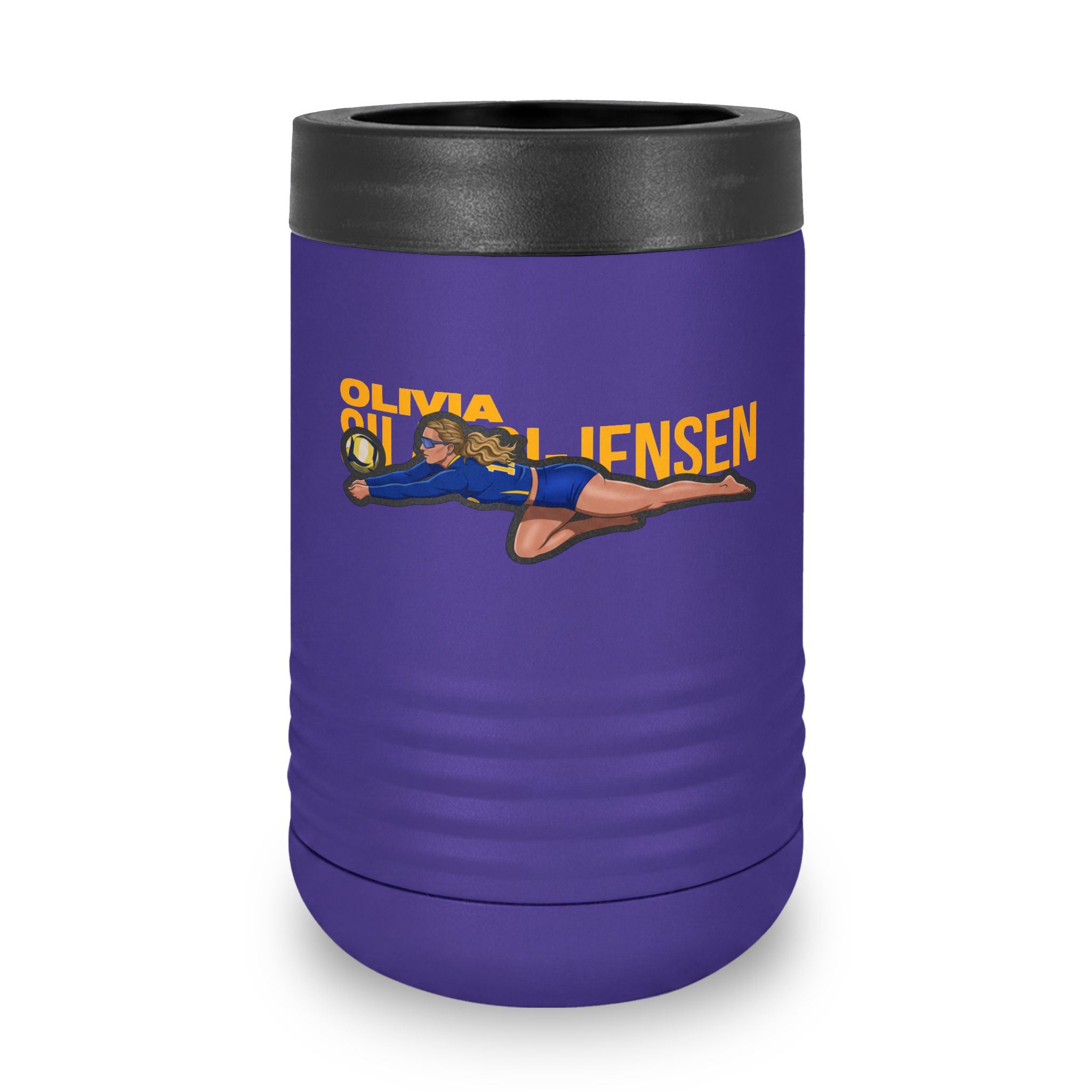 Stainless Can Cooler — character_player_name in Purple