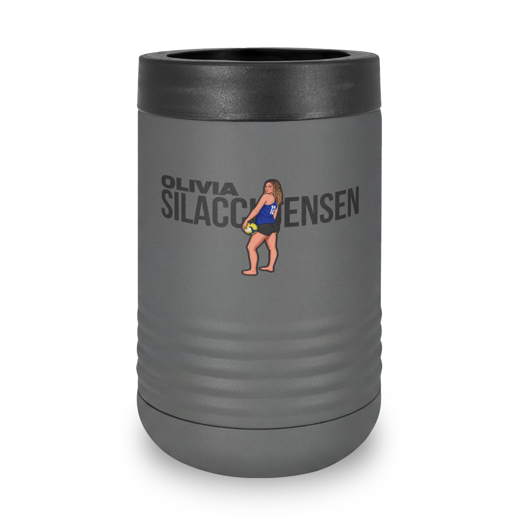 Stainless Can Cooler — character_player_name in Grey