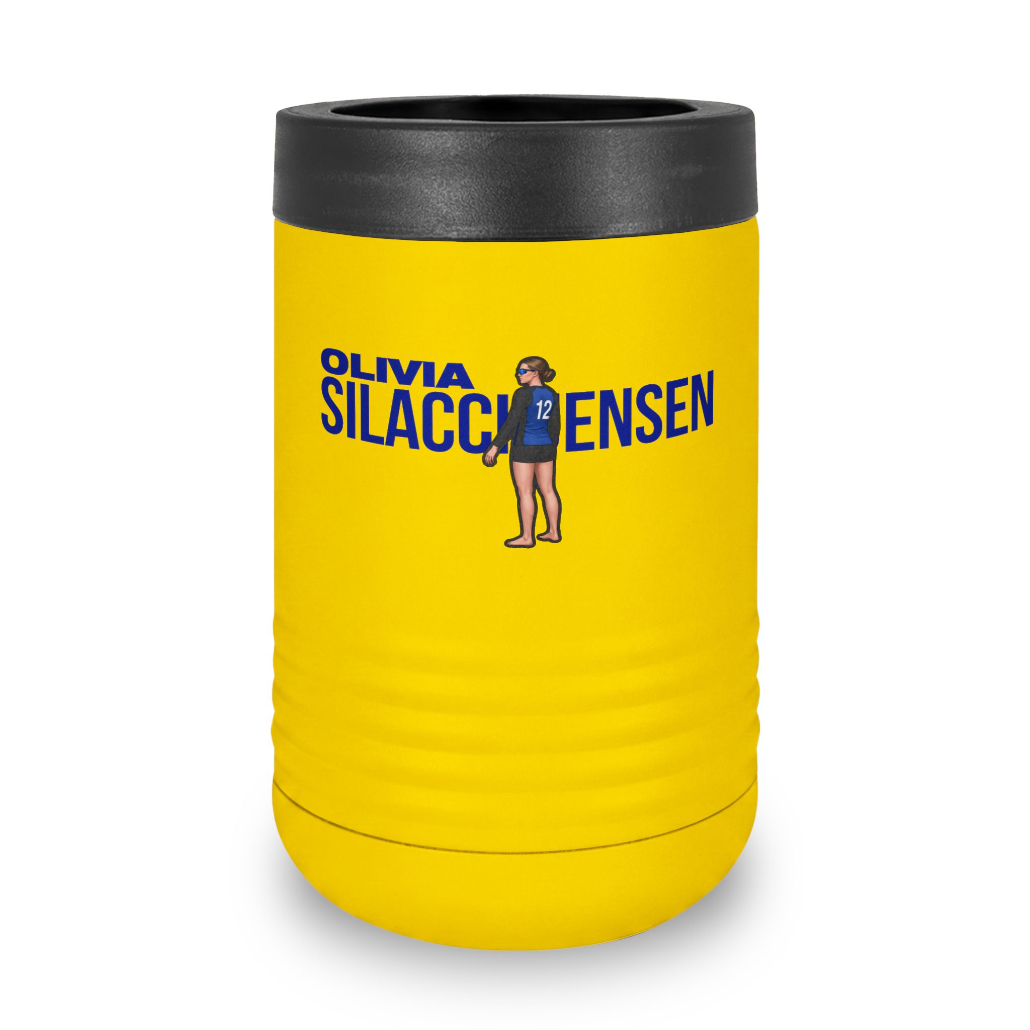 Stainless Can Cooler — character_player_name in Yellow