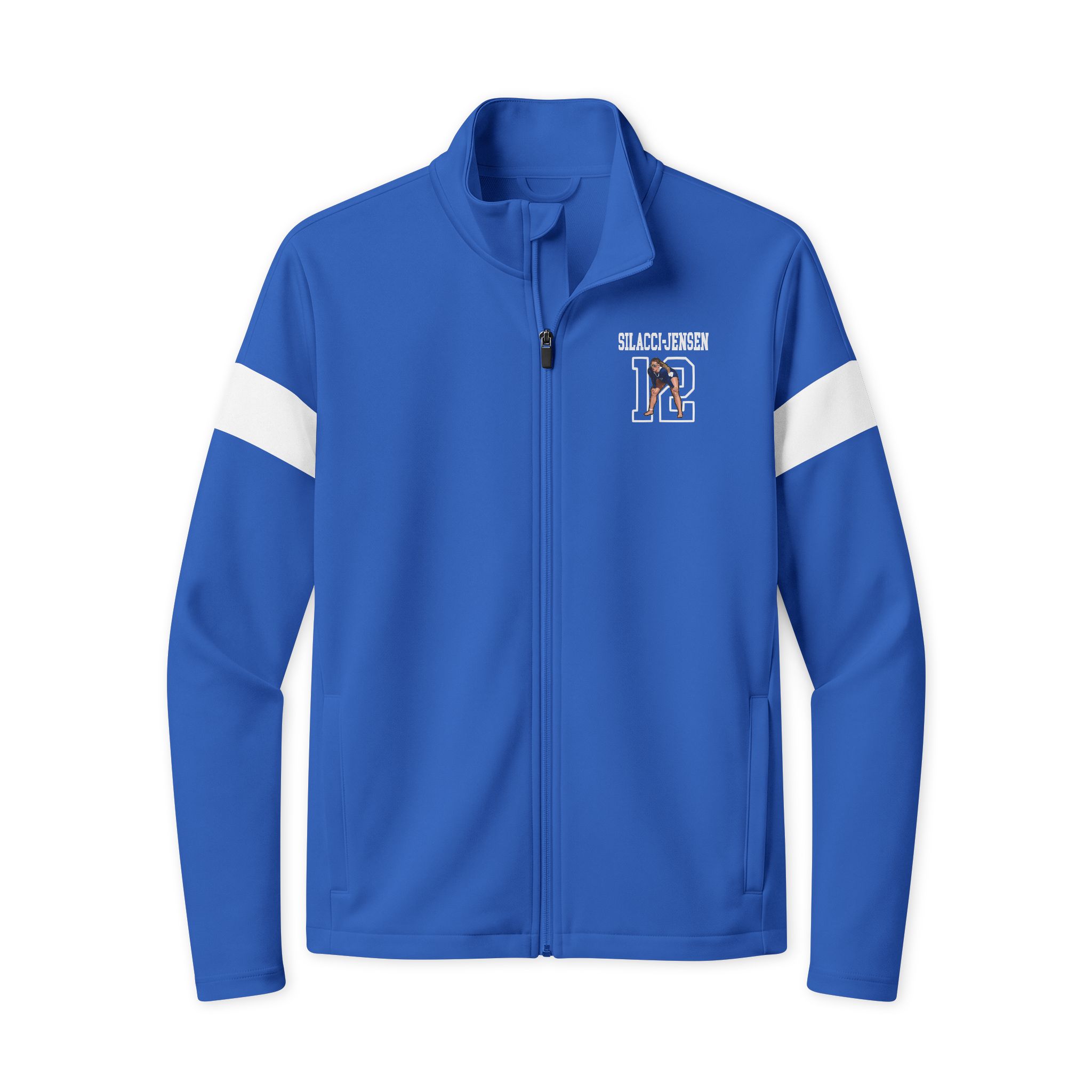 Travel Full-Zip Jacket — character_shirsey in True Royal/ White