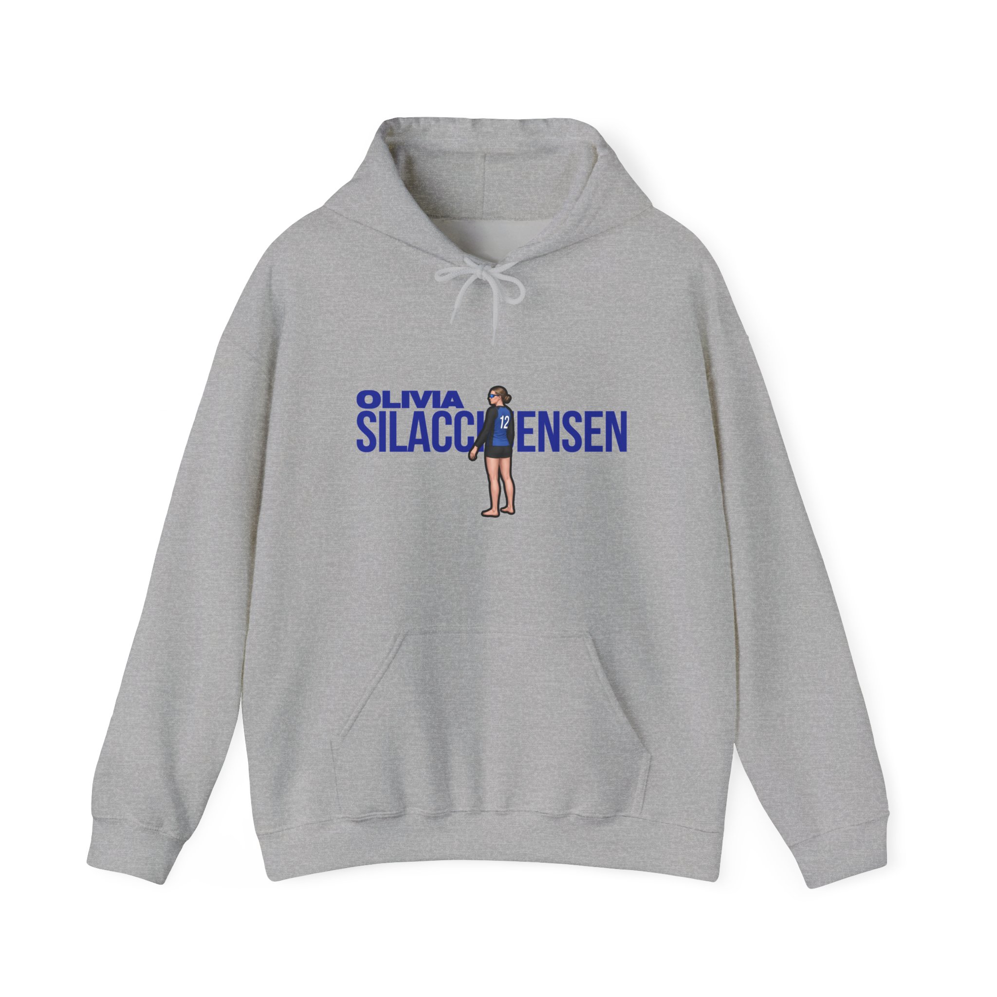 Hoodie — character_player_name in Grey