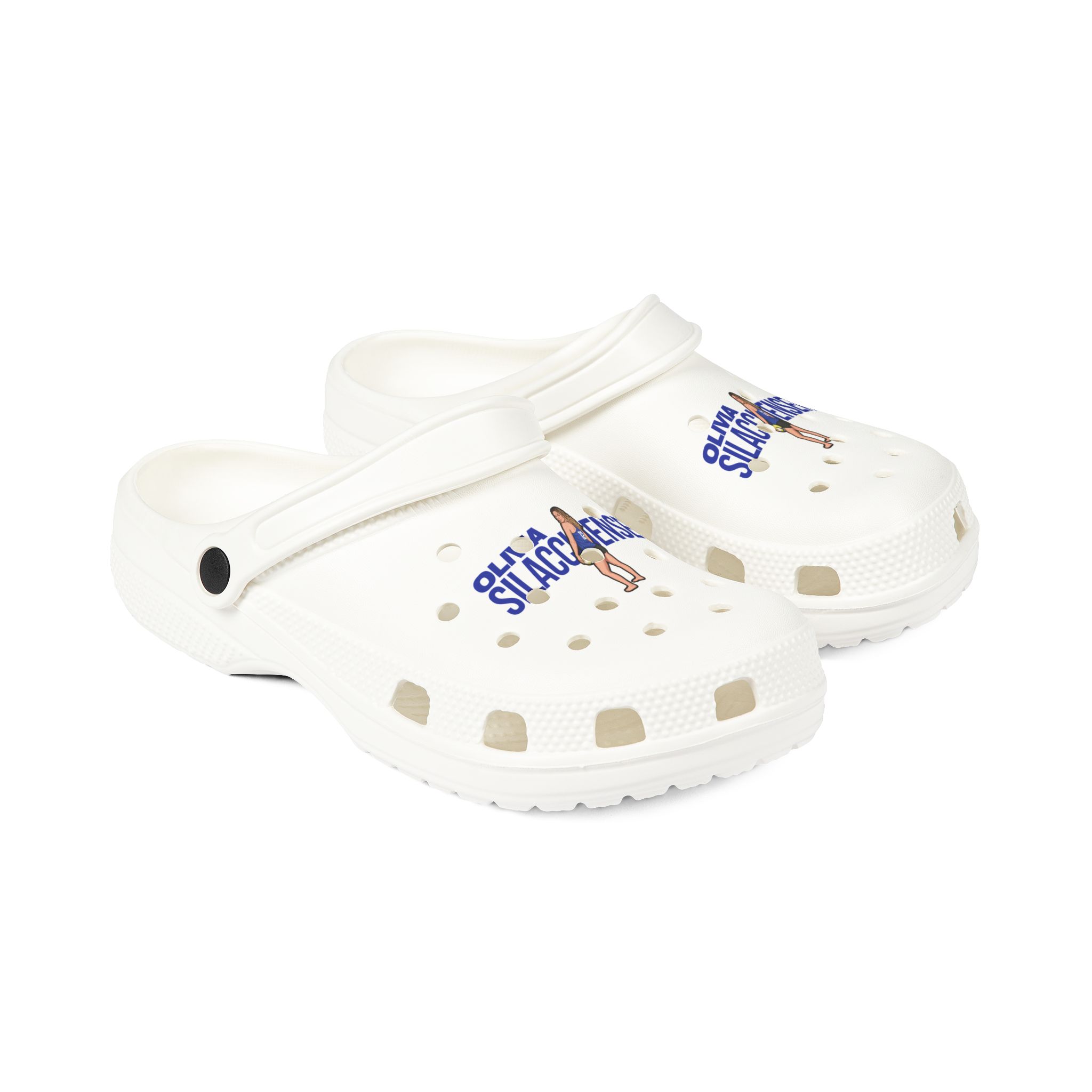 Rubber Clogs — character_player_name in White