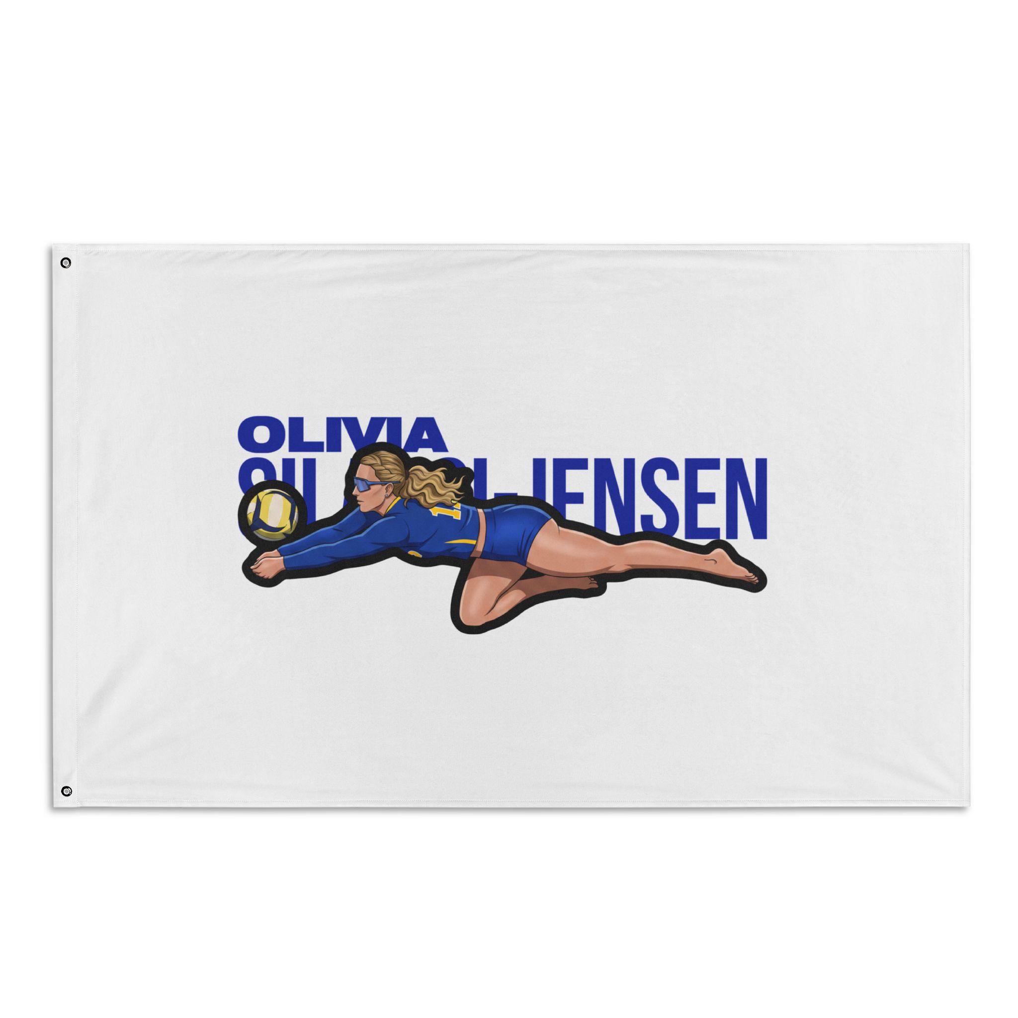 Flag (35 × 56 in) — character_player_name in Classic
