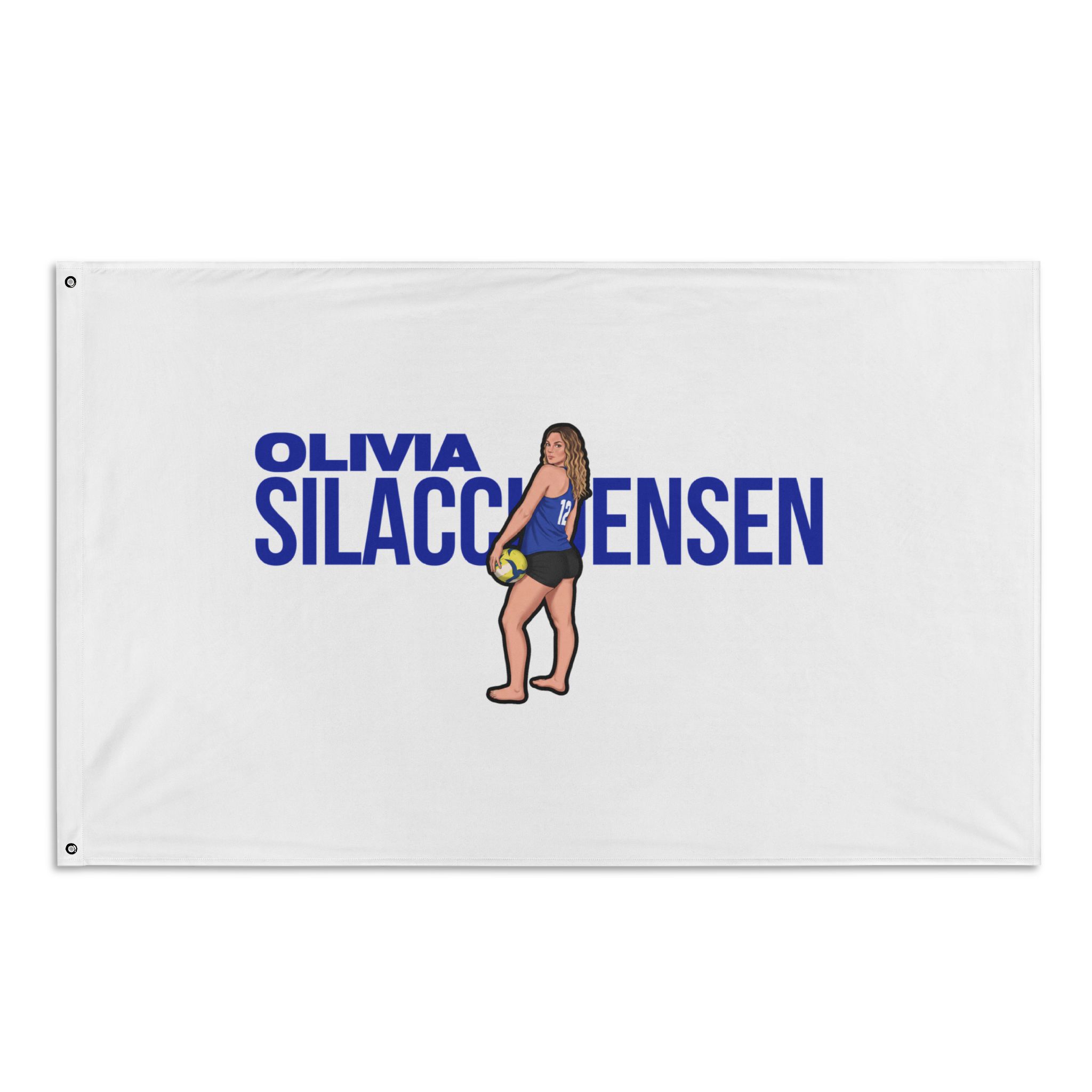 Flag (35 × 56 in) — character_player_name in Classic