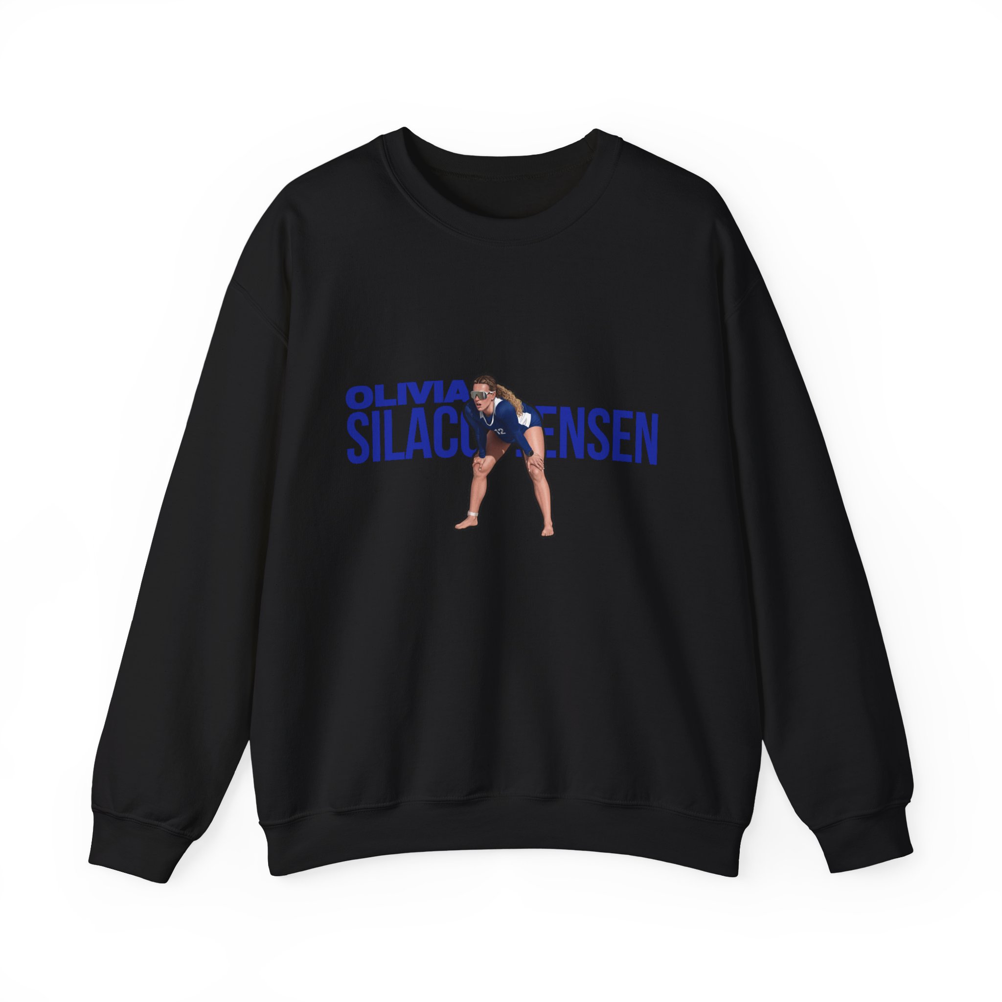 Crewneck Sweatshirt — character_player_name in Black