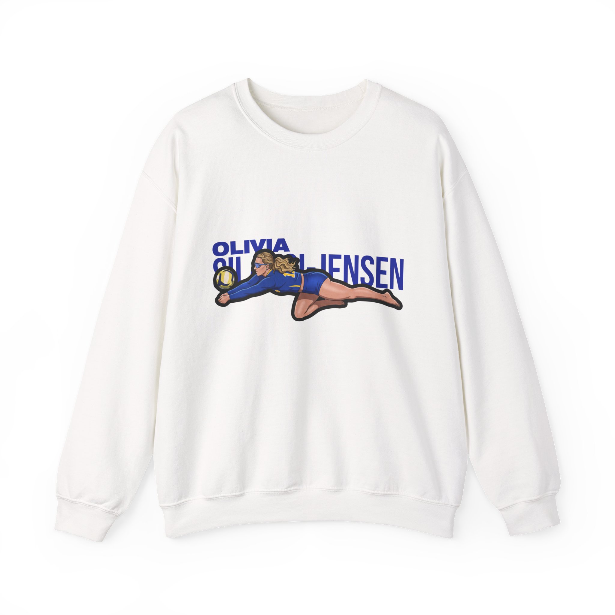 Crewneck Sweatshirt — character_player_name in White