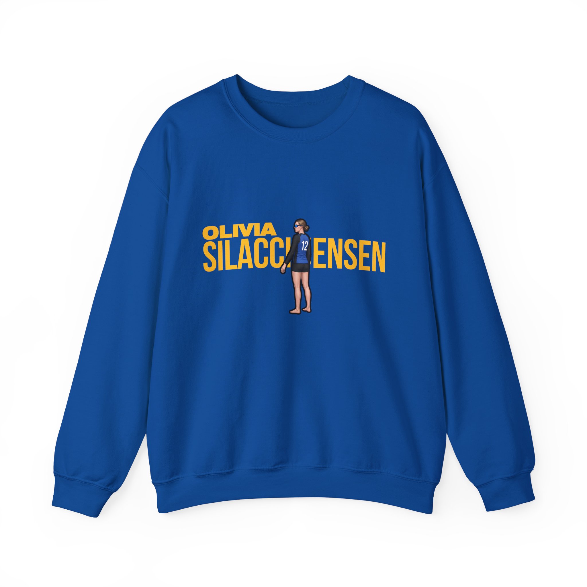 Crewneck Sweatshirt — character_player_name in Royal