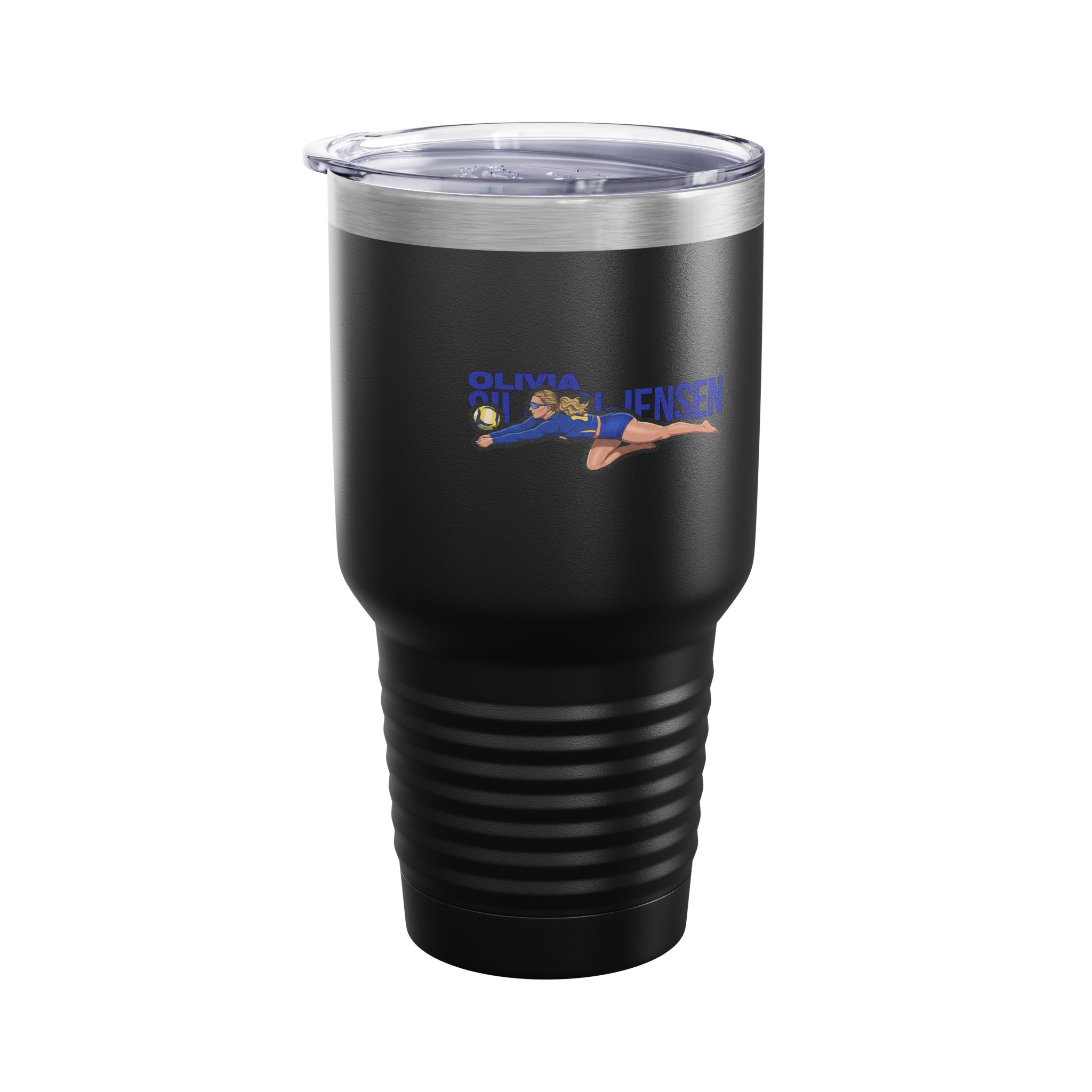 30oz Tumbler — character_player_name in Black
