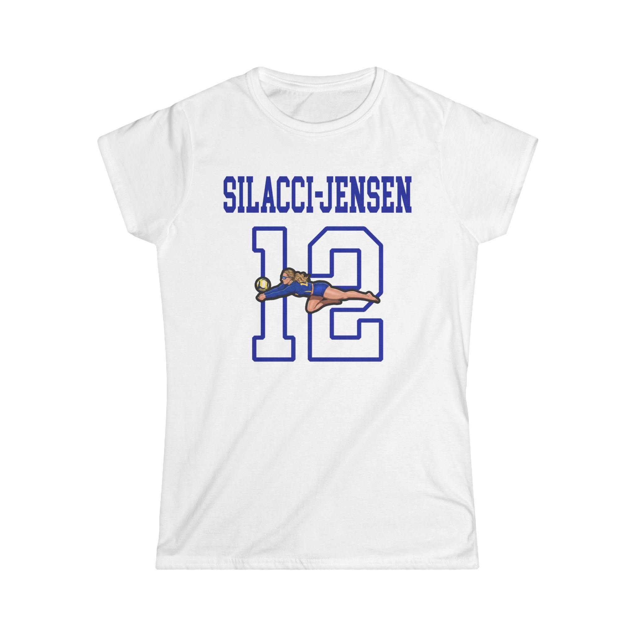 Women's Softstyle Tee — character_shirsey in White