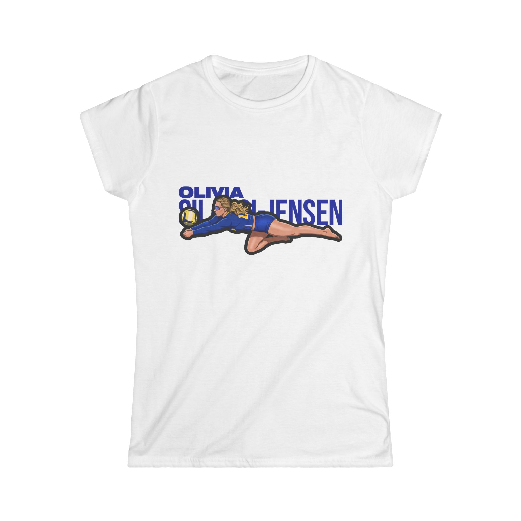 Women's Softstyle Tee — character_player_name in White