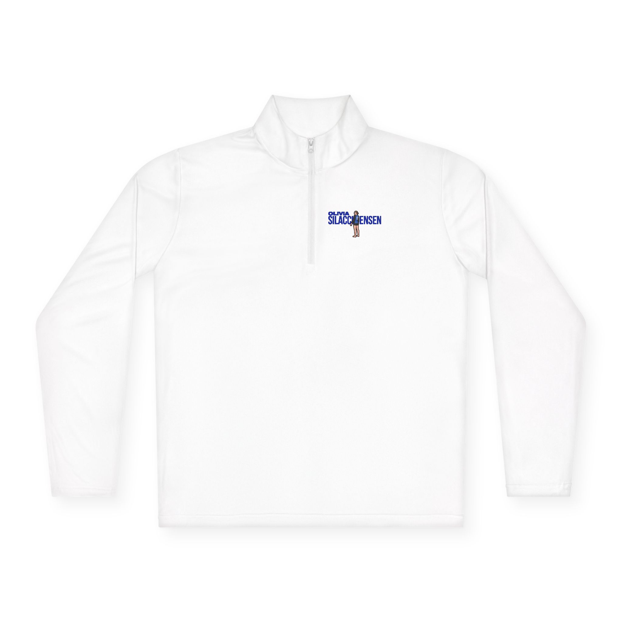 Q-Zip Pullover — character_player_name in White
