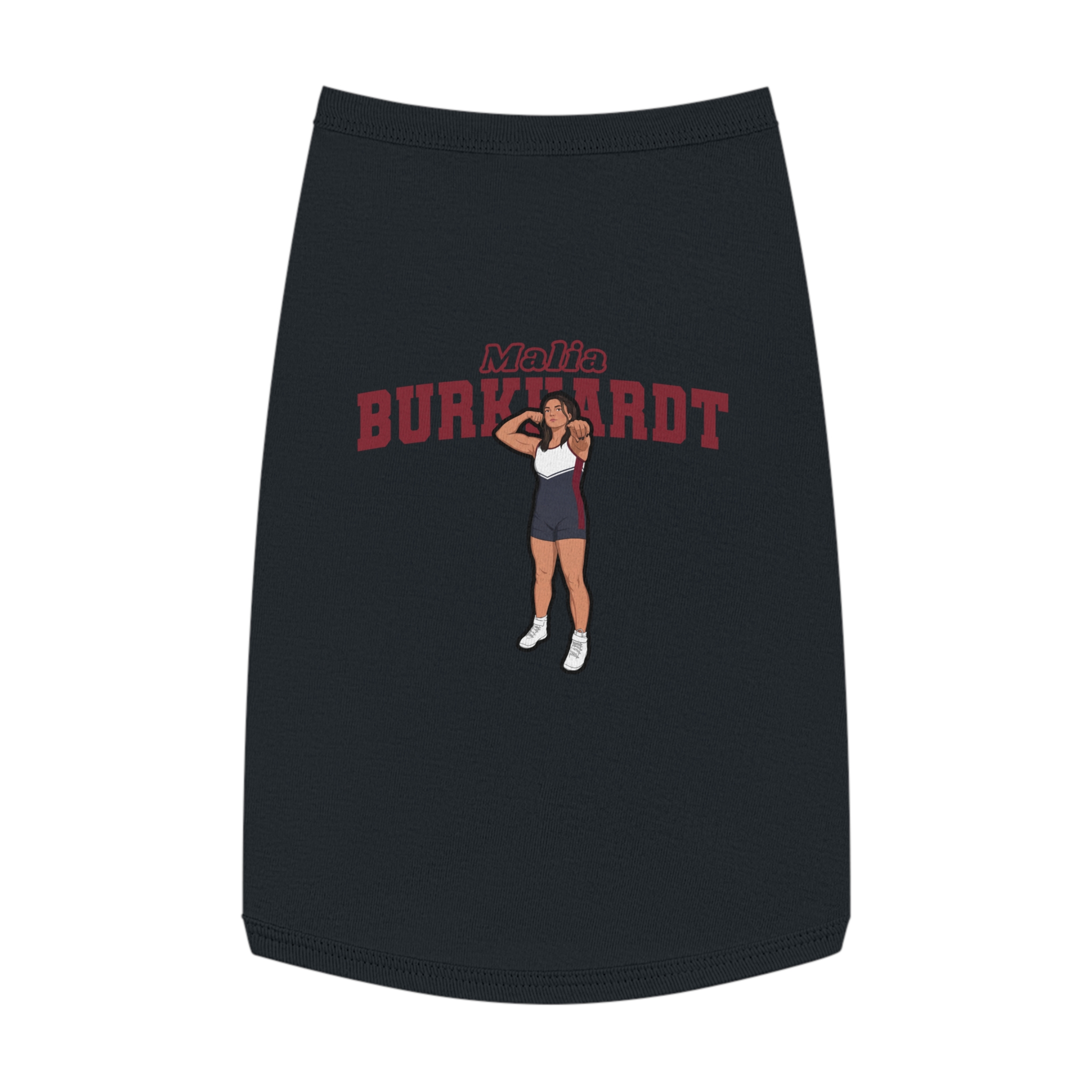Pet Tank Top — character_name_arch in Black