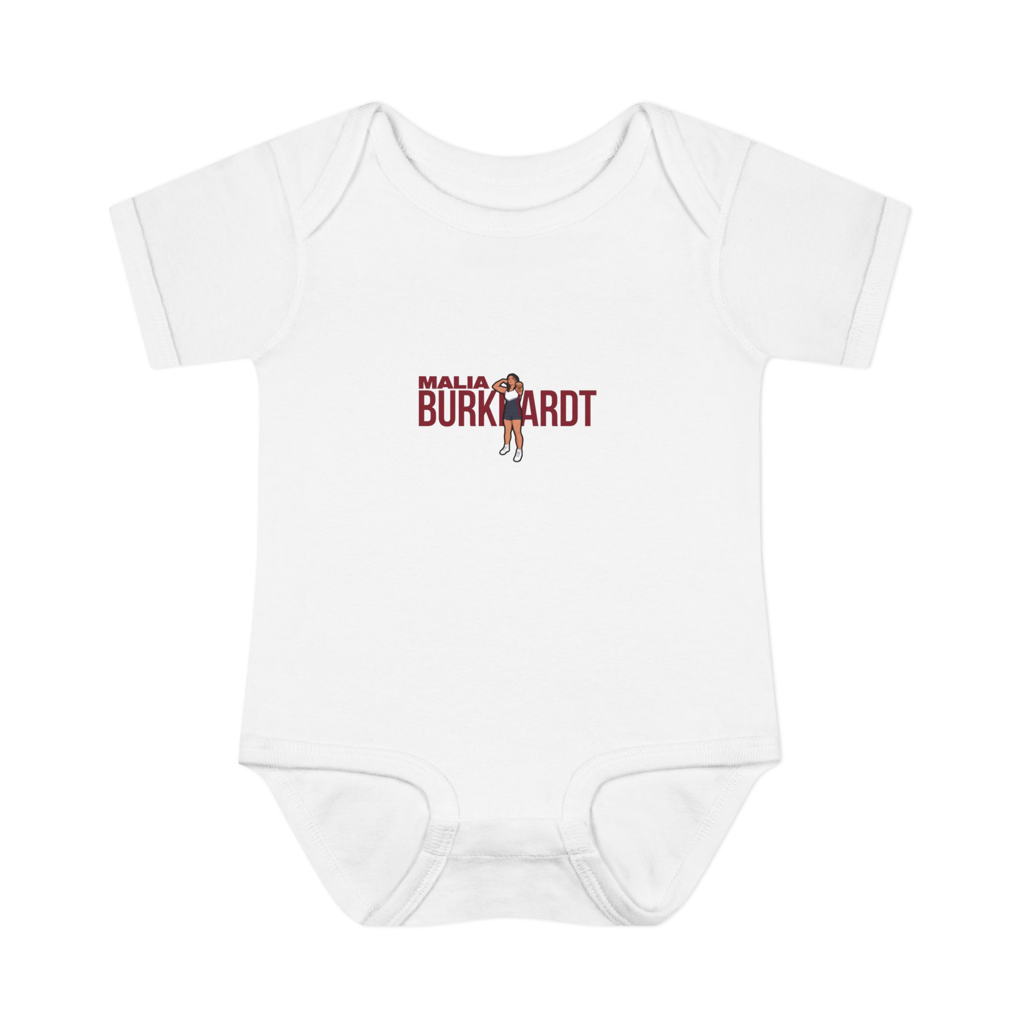 Baby Onesie — character_player_name in White