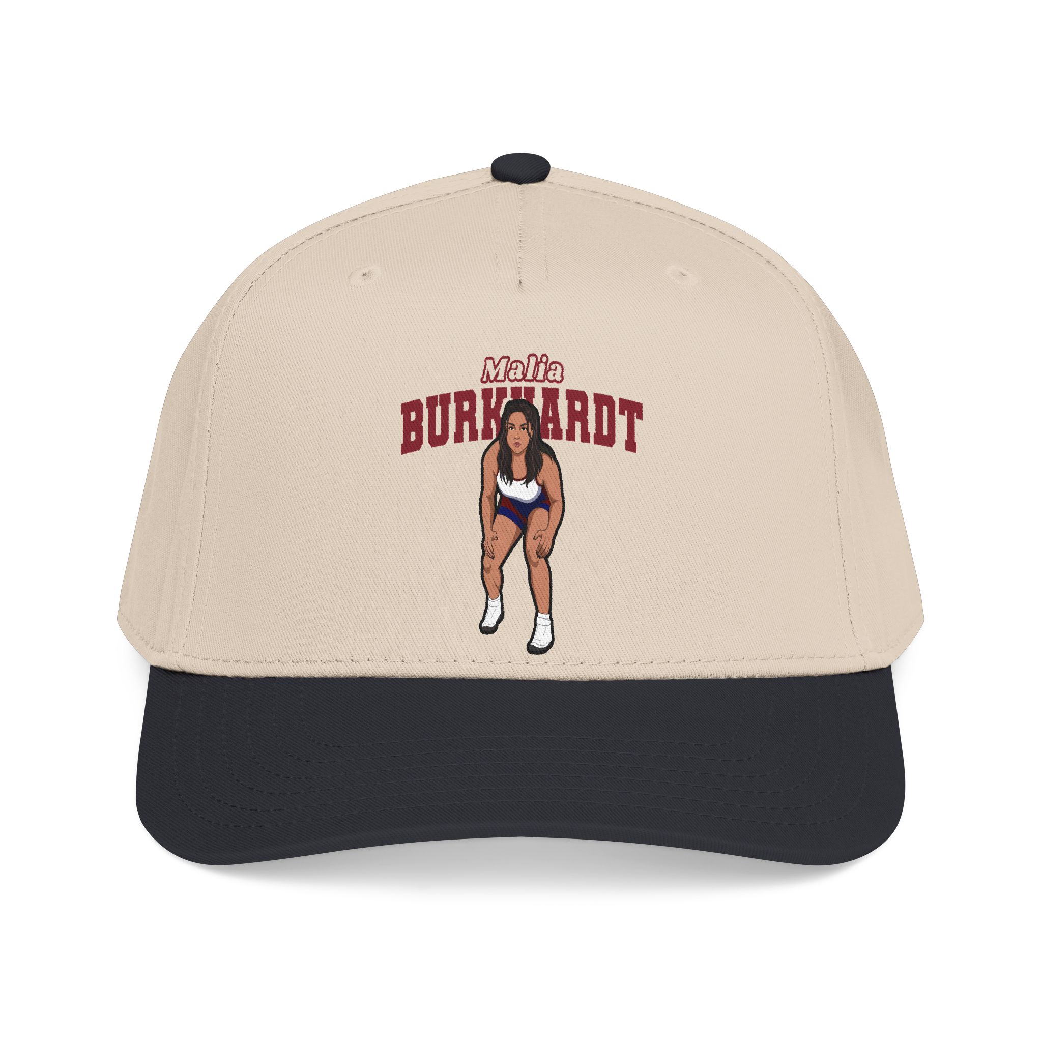Baseball Cap — character_name_arch in Black / Natural