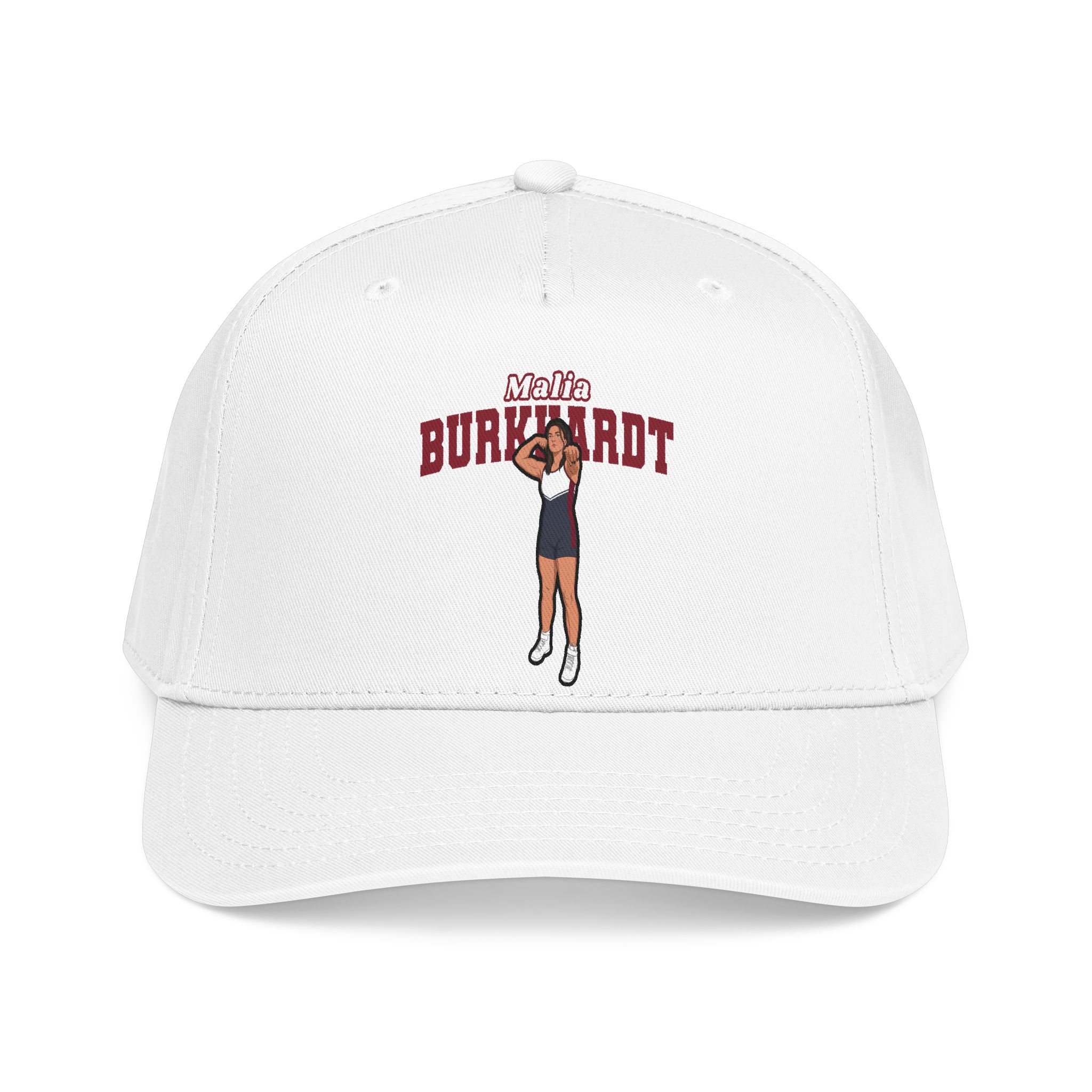 Baseball Cap — character_name_arch in White