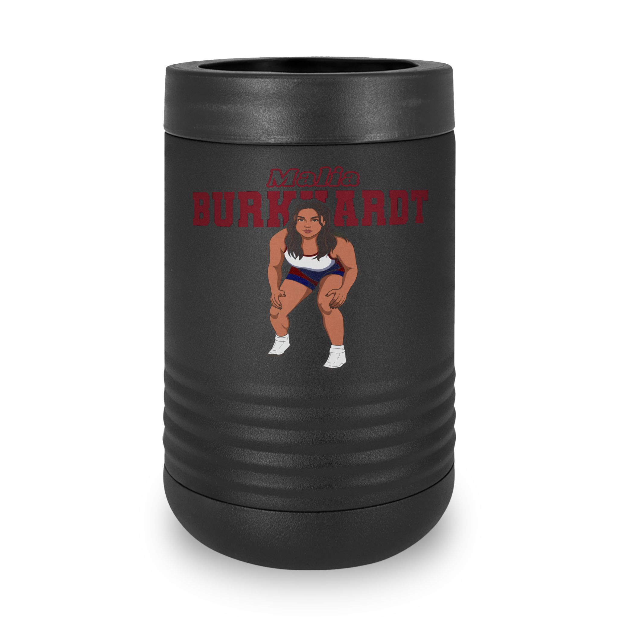 Stainless Can Cooler — character_name_arch in Black