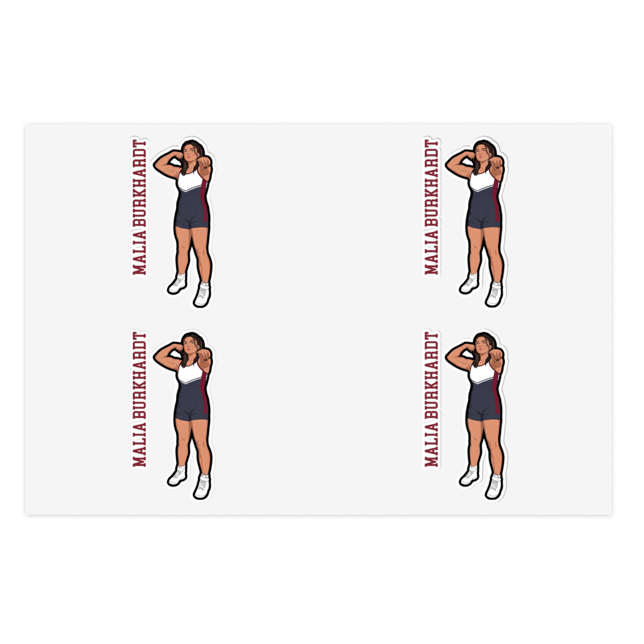 Sticker Sheet — character_name_vertical in Classic