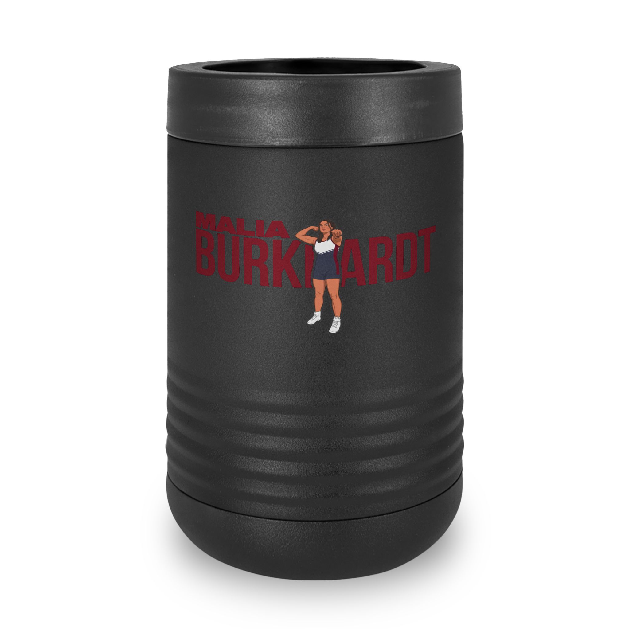 Stainless Can Cooler — character_player_name in Black